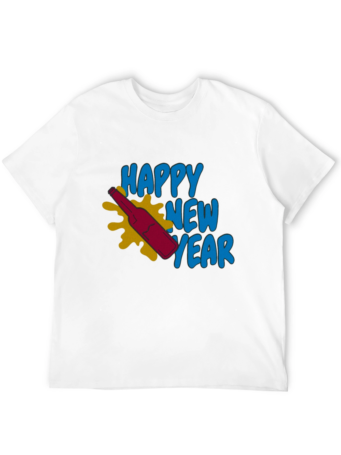 Happy New Year Graphic Tee - Stylish Celebration Shirt