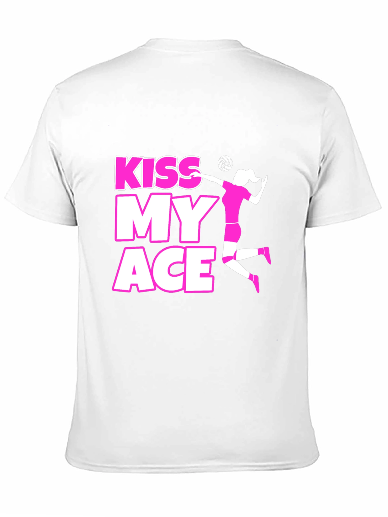 Kiss My Ace Volleyball Graphic Tee - Black