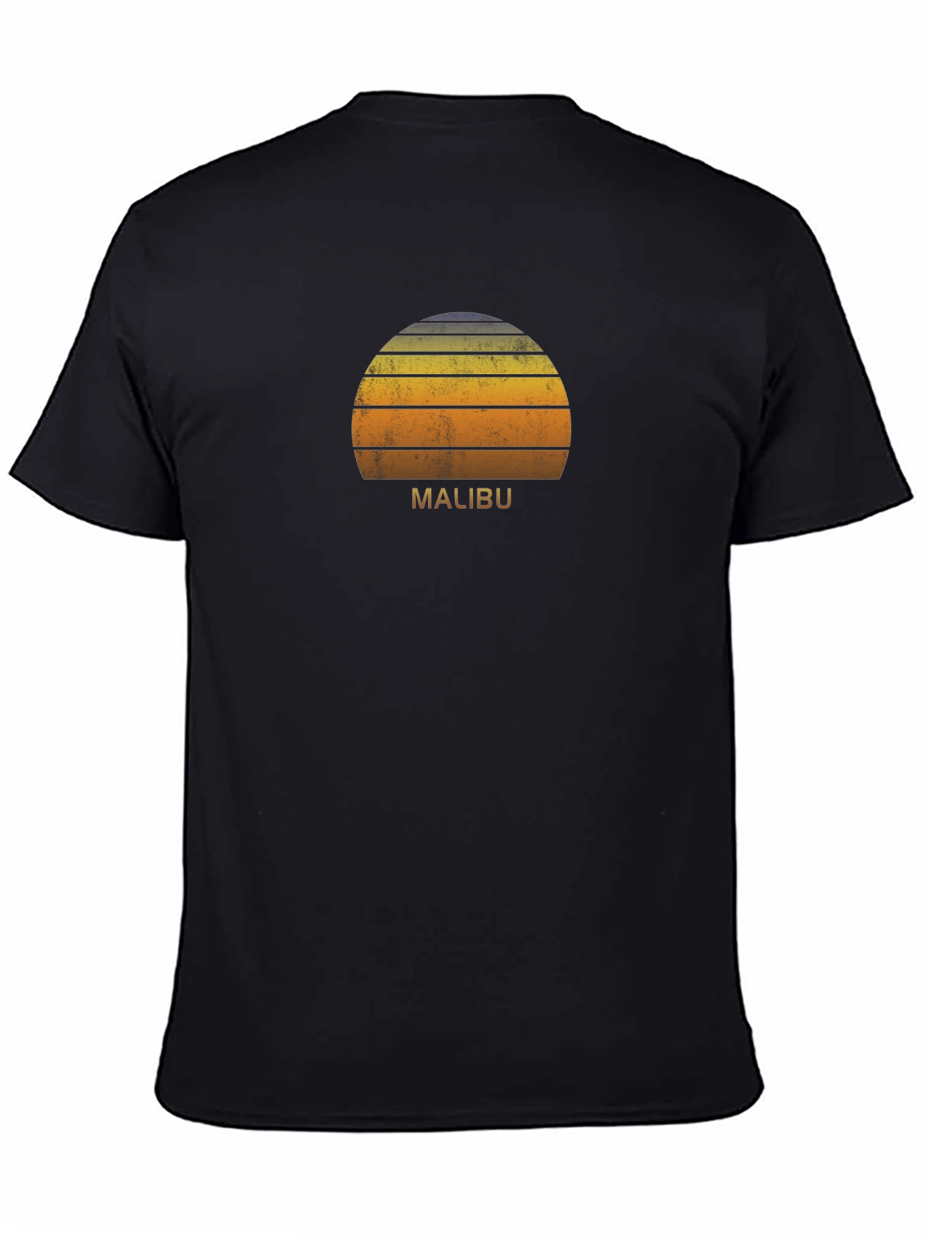 Malibu Sunset Graphic Tee - Retro Style T-Shirt