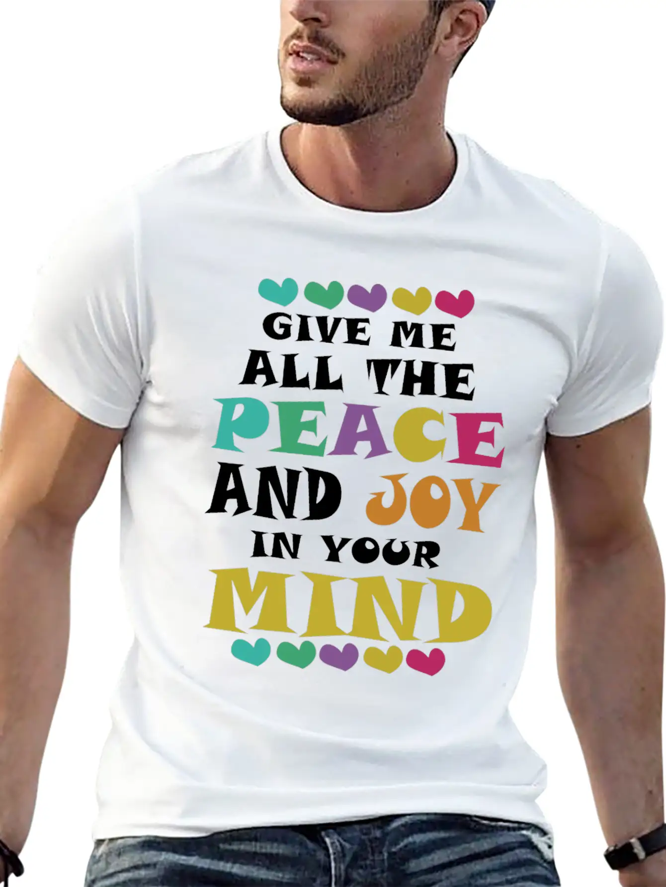 Peace And Joy Unisex Casual T-Shirt – Clean Design For Daily Comfort