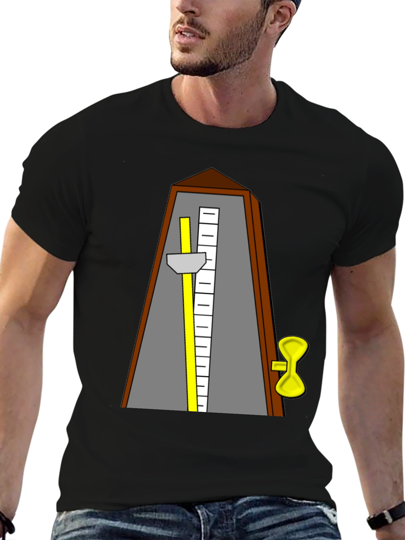 Metronome Graphic Black T-Shirt