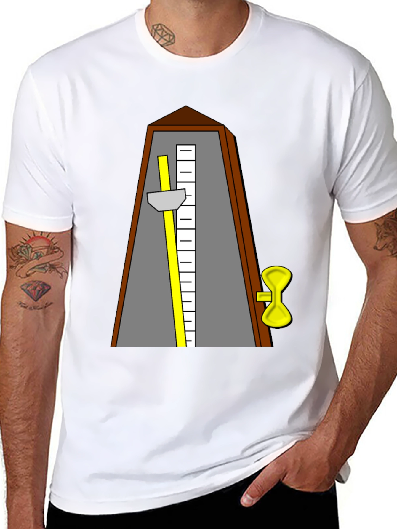Metronome Graphic Black T-Shirt
