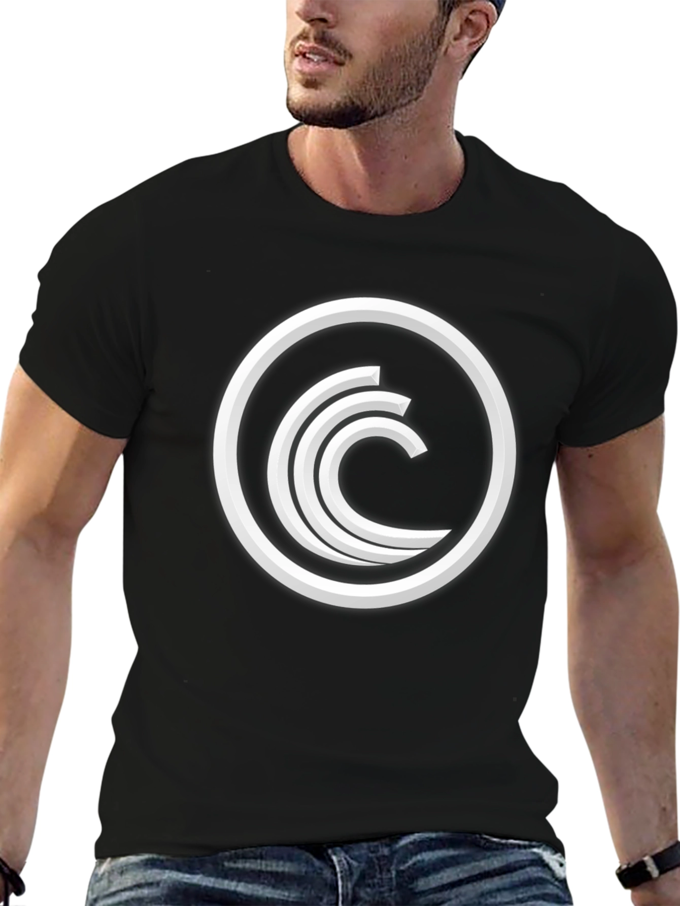 Modern Graphic Tee - Circle Design
