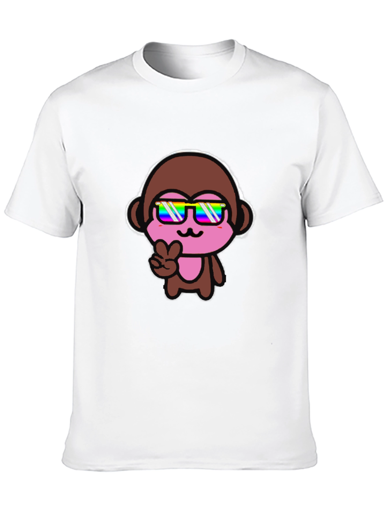 Cool Monkey Graphic Tee - Stylish Black T-Shirt