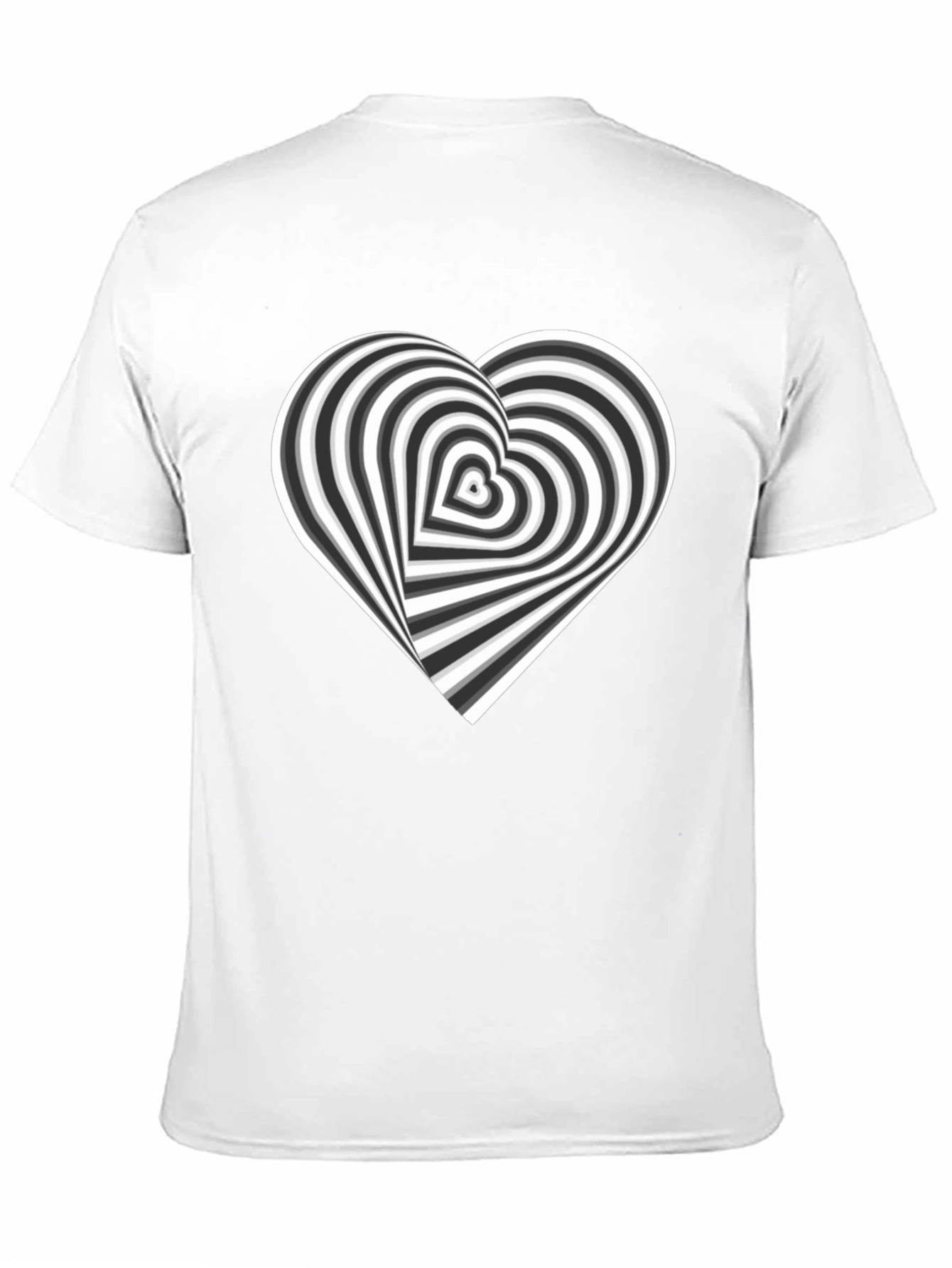 Optical Illusion Heart Graphic Tee