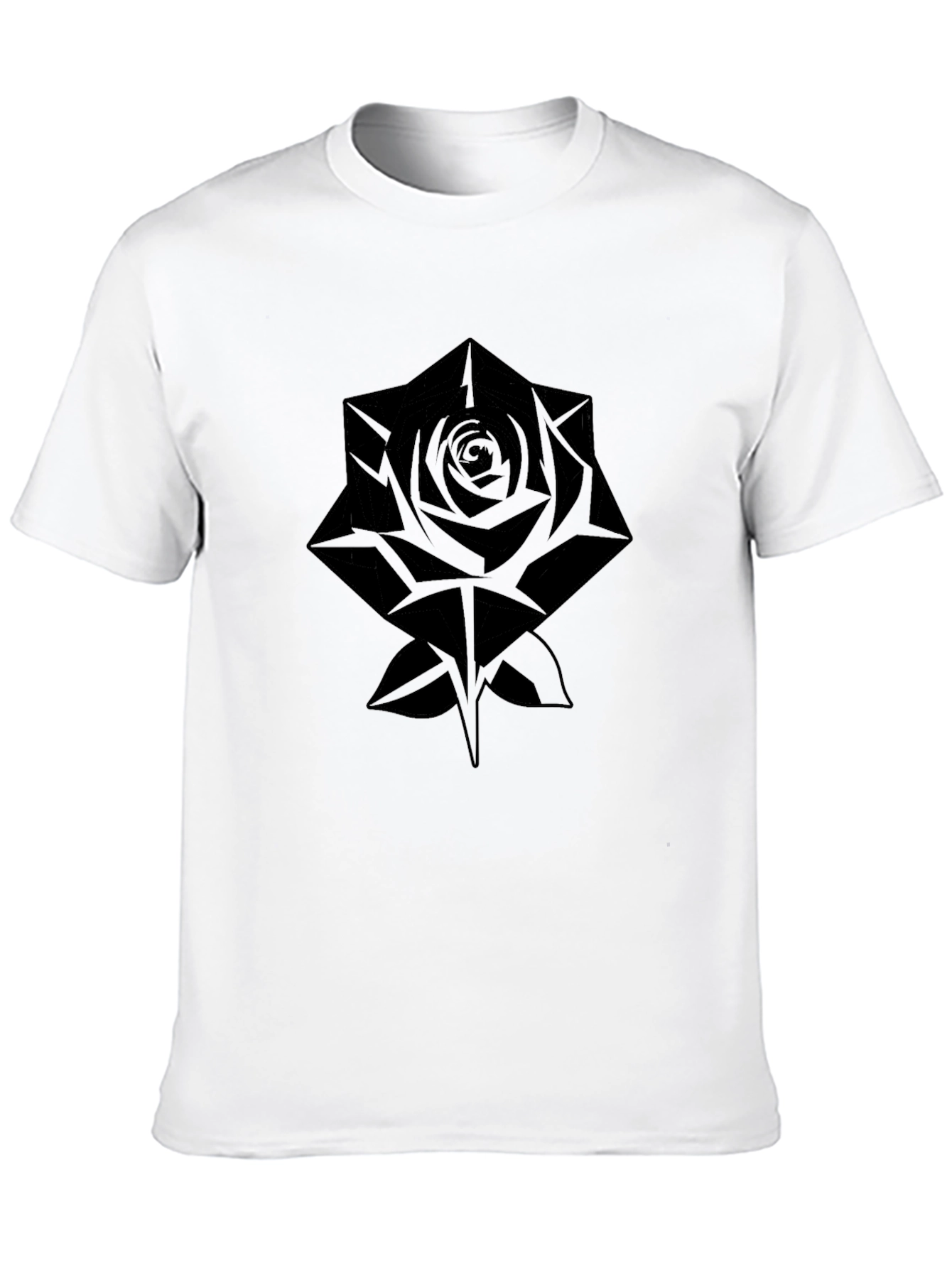 Black Rose Graphic T-Shirt - Modern Streetwear