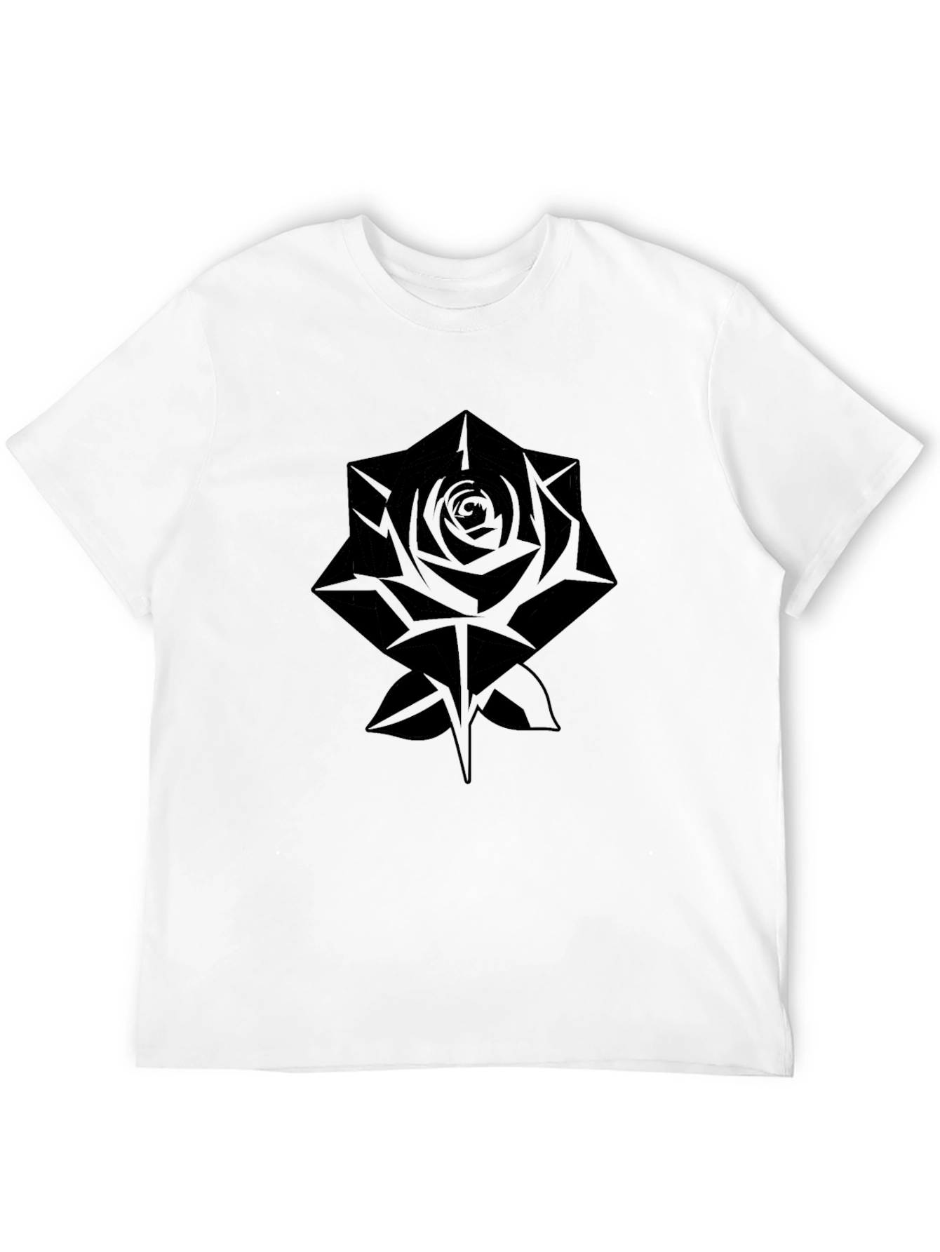 Black Rose Graphic T-Shirt - Modern Streetwear