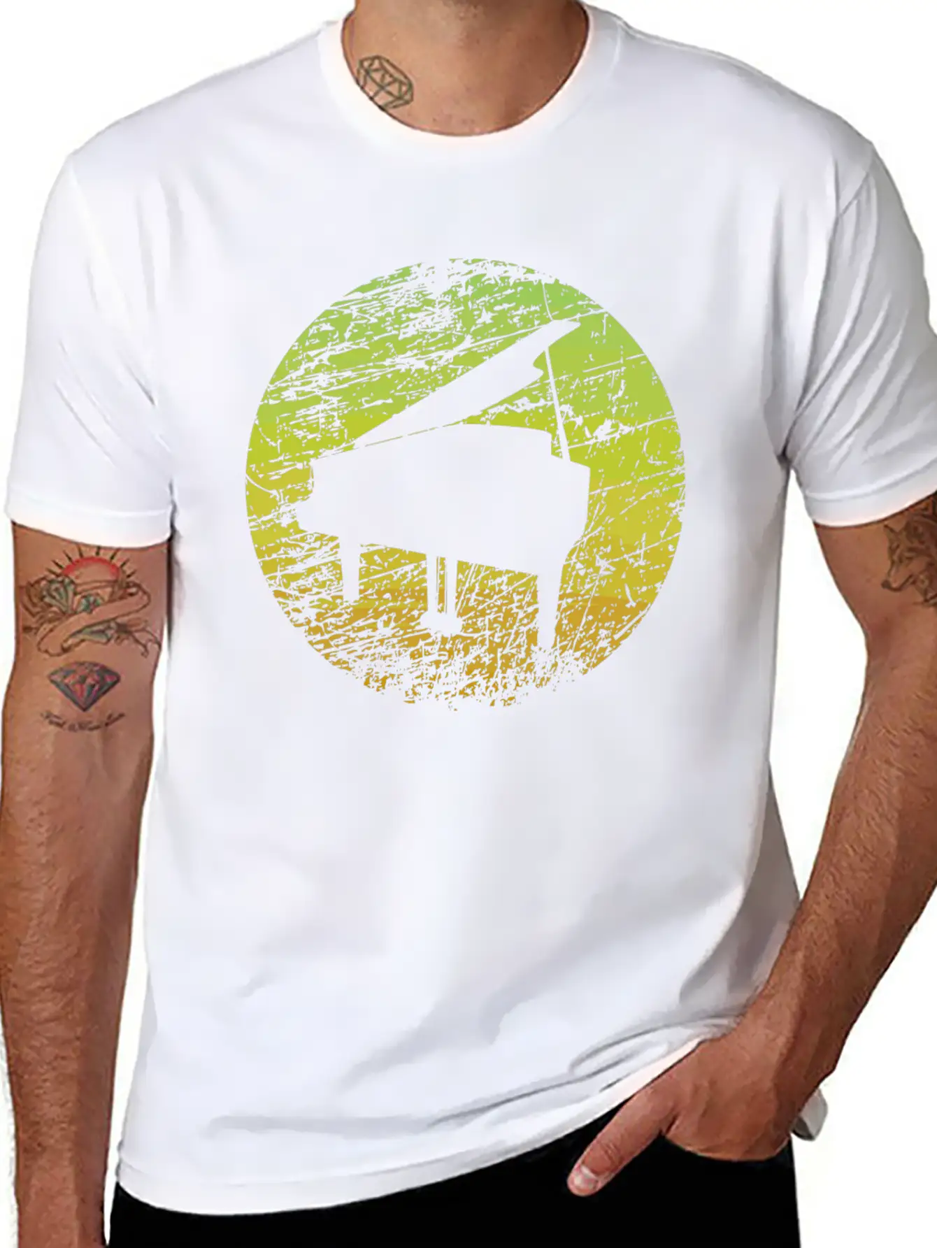 Piano Unisex Casual T-Shirt – Clean Design For Daily Comfort
