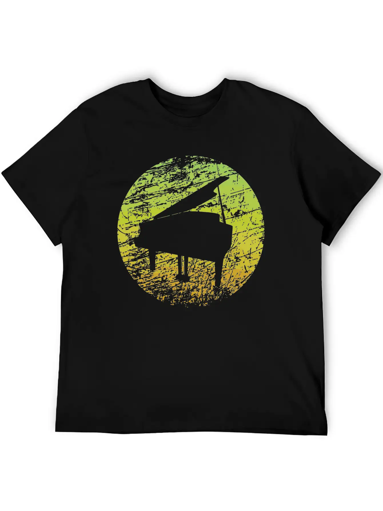 Piano Unisex Casual T-Shirt – Clean Design For Daily Comfort