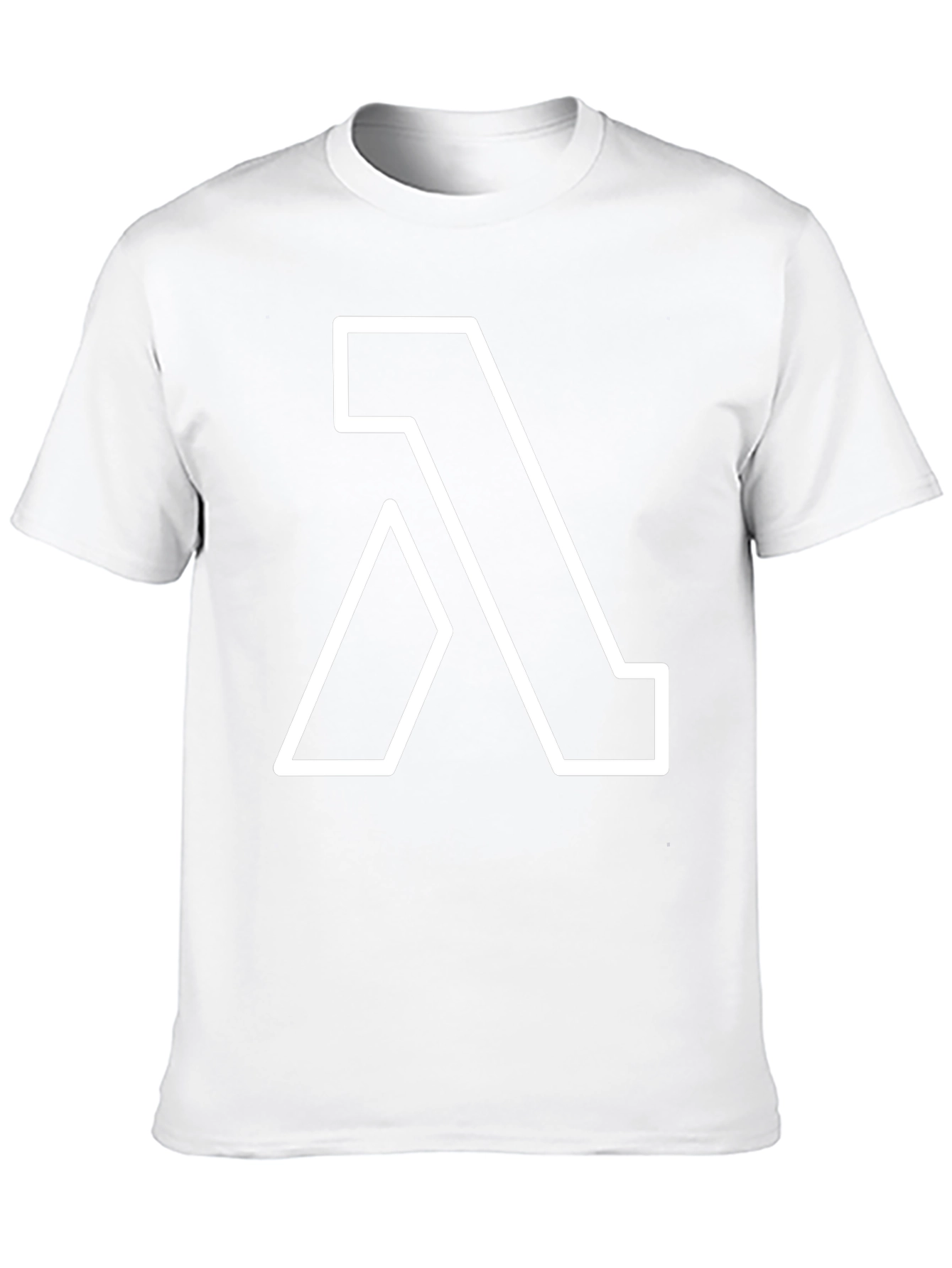 Lambda Symbol Graphic T-Shirt - Black