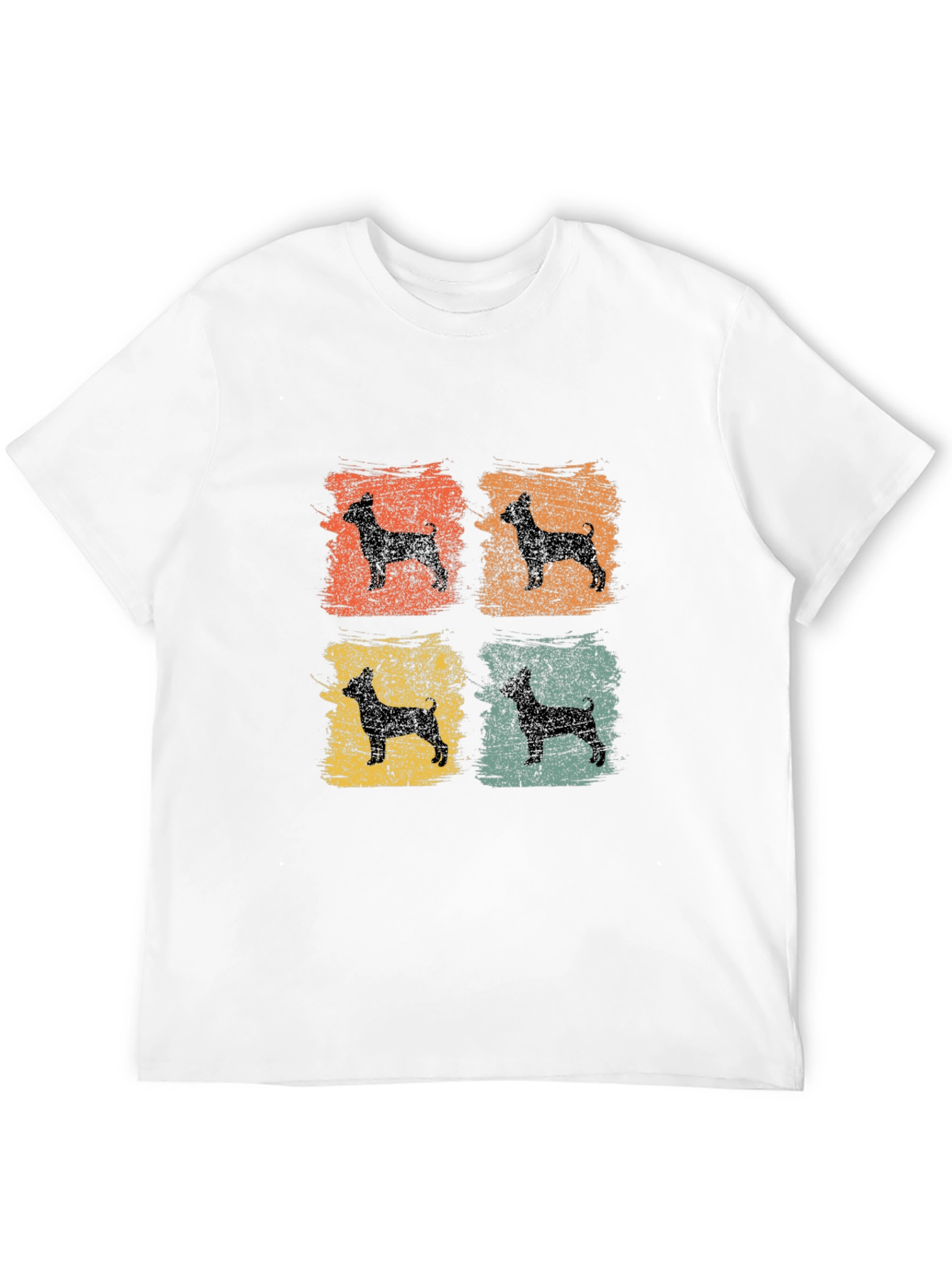Retro Dog Silhouette Graphic Tee