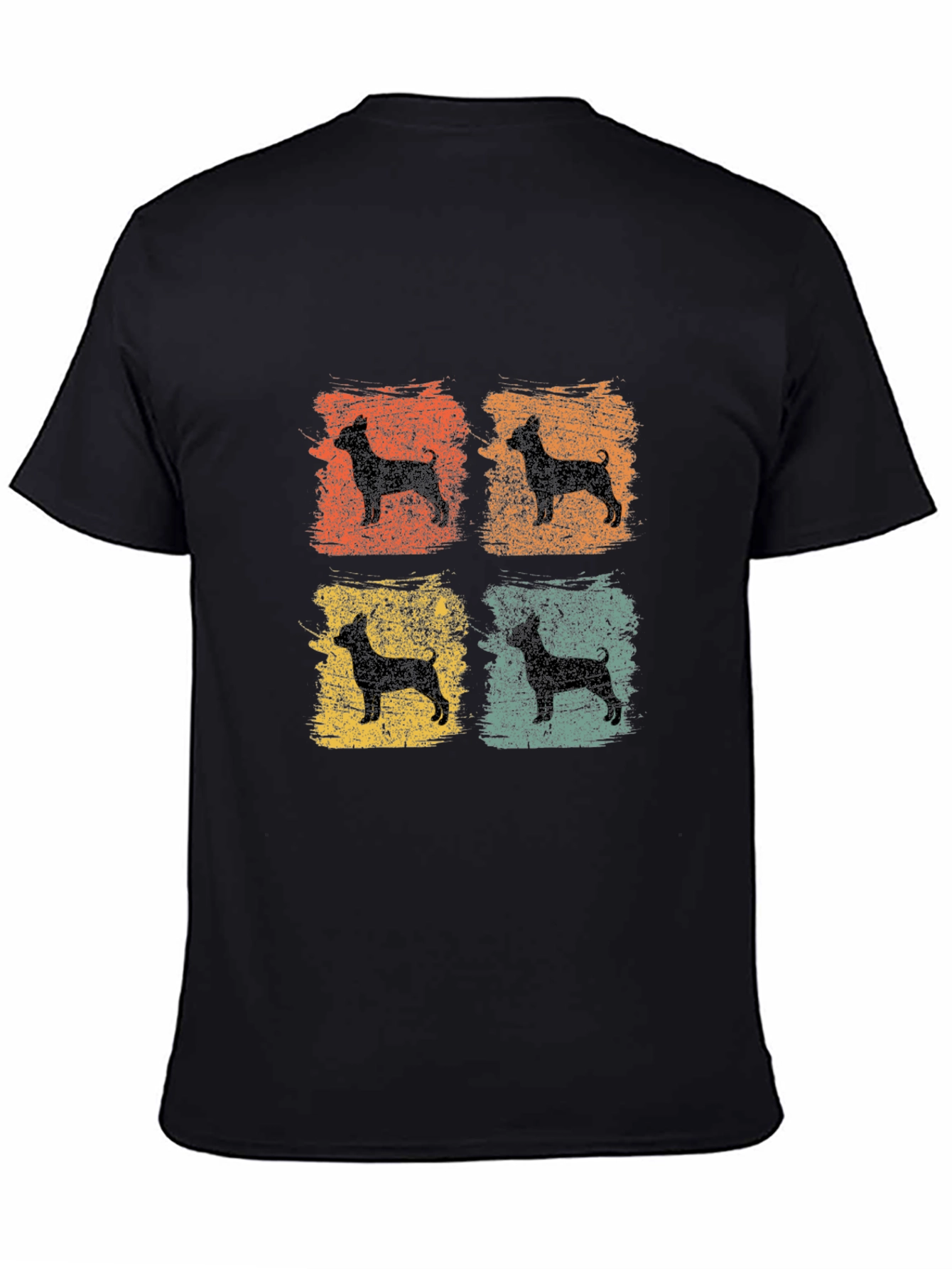 Retro Dog Silhouette Graphic Tee