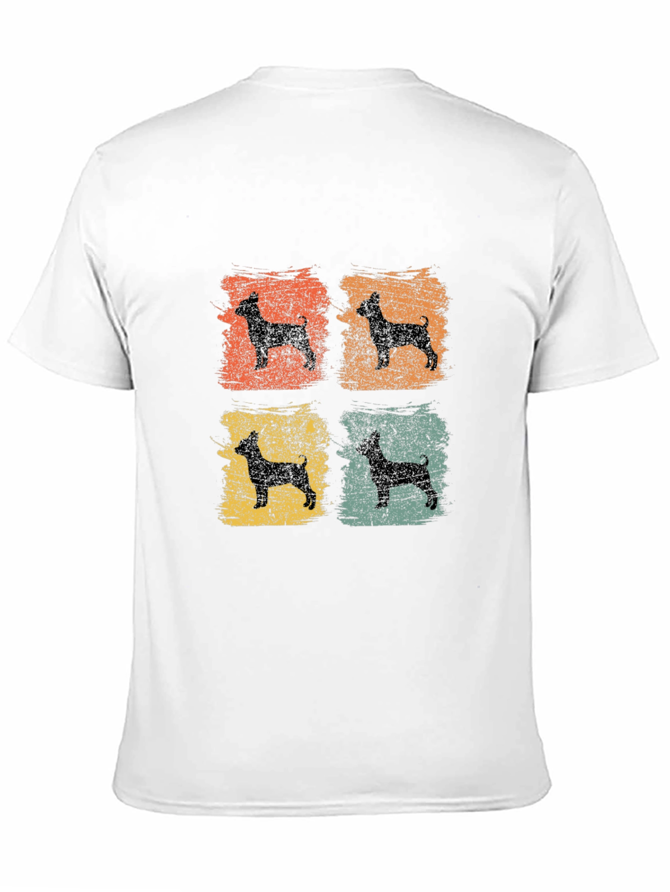 Retro Dog Silhouette Graphic Tee