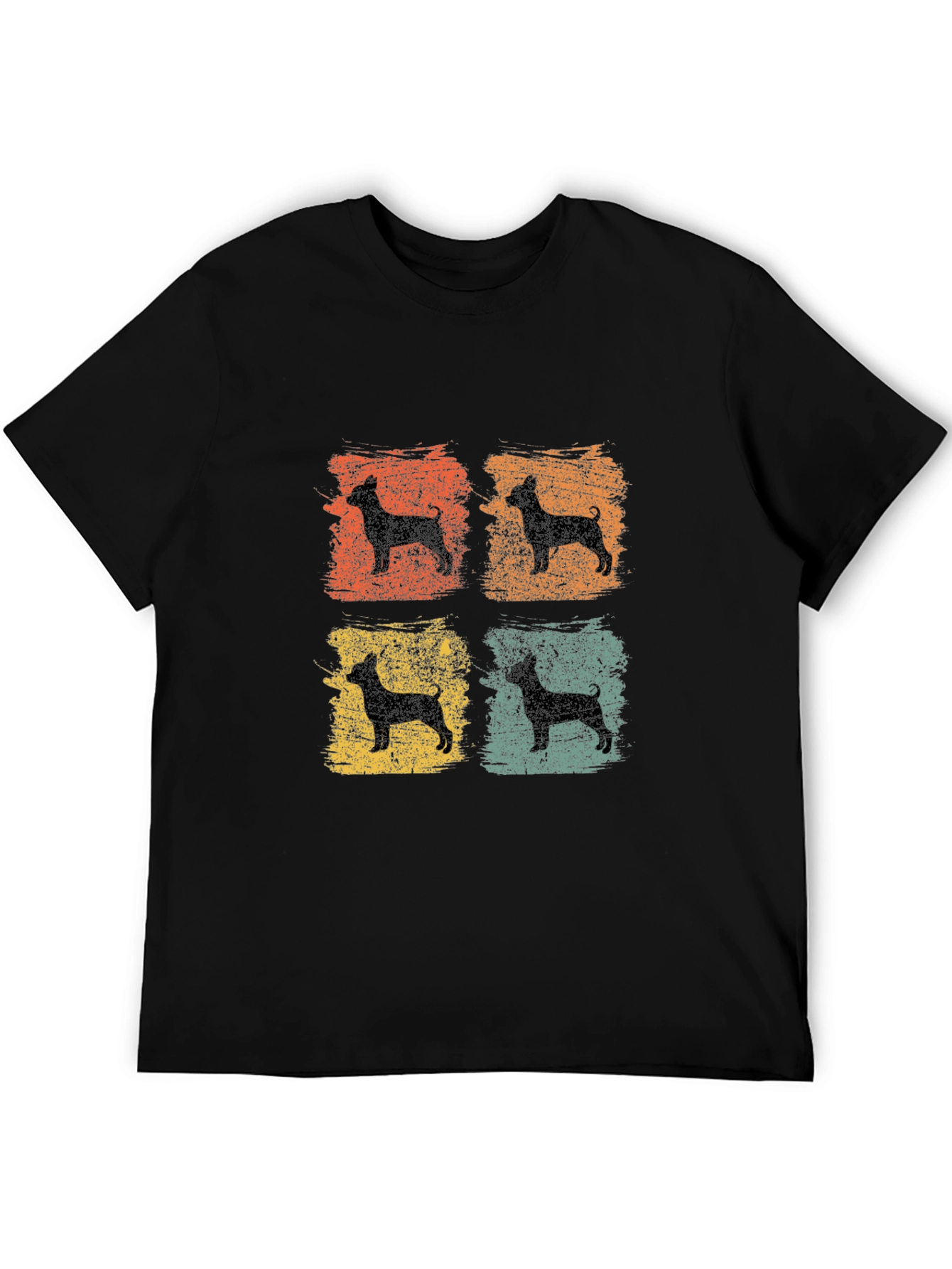 Retro Dog Silhouette Graphic Tee