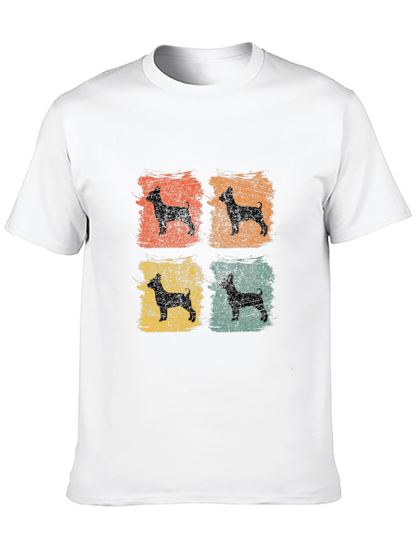Retro Dog Silhouette Graphic Tee