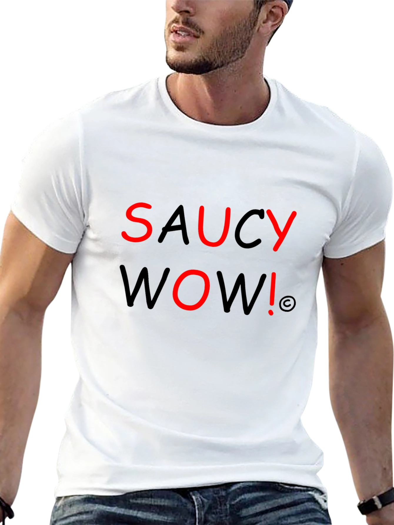 Saucy Wow! Graphic Tee - Black T-Shirt
