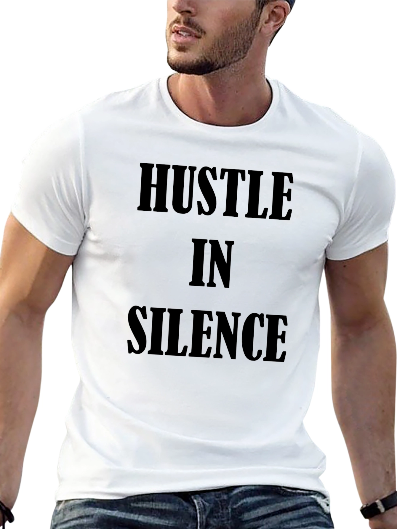Hustle in Silence Black T-Shirt