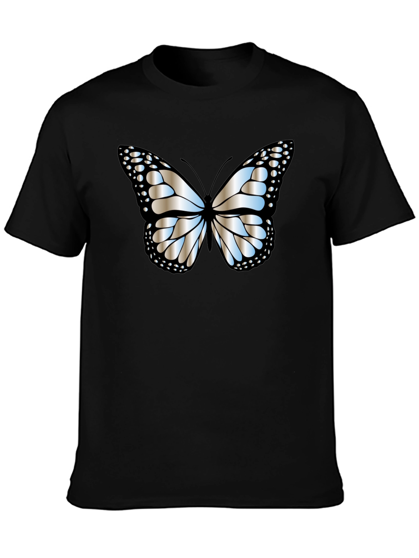 Butterfly Graphic Tee - Modern Black T-Shirt