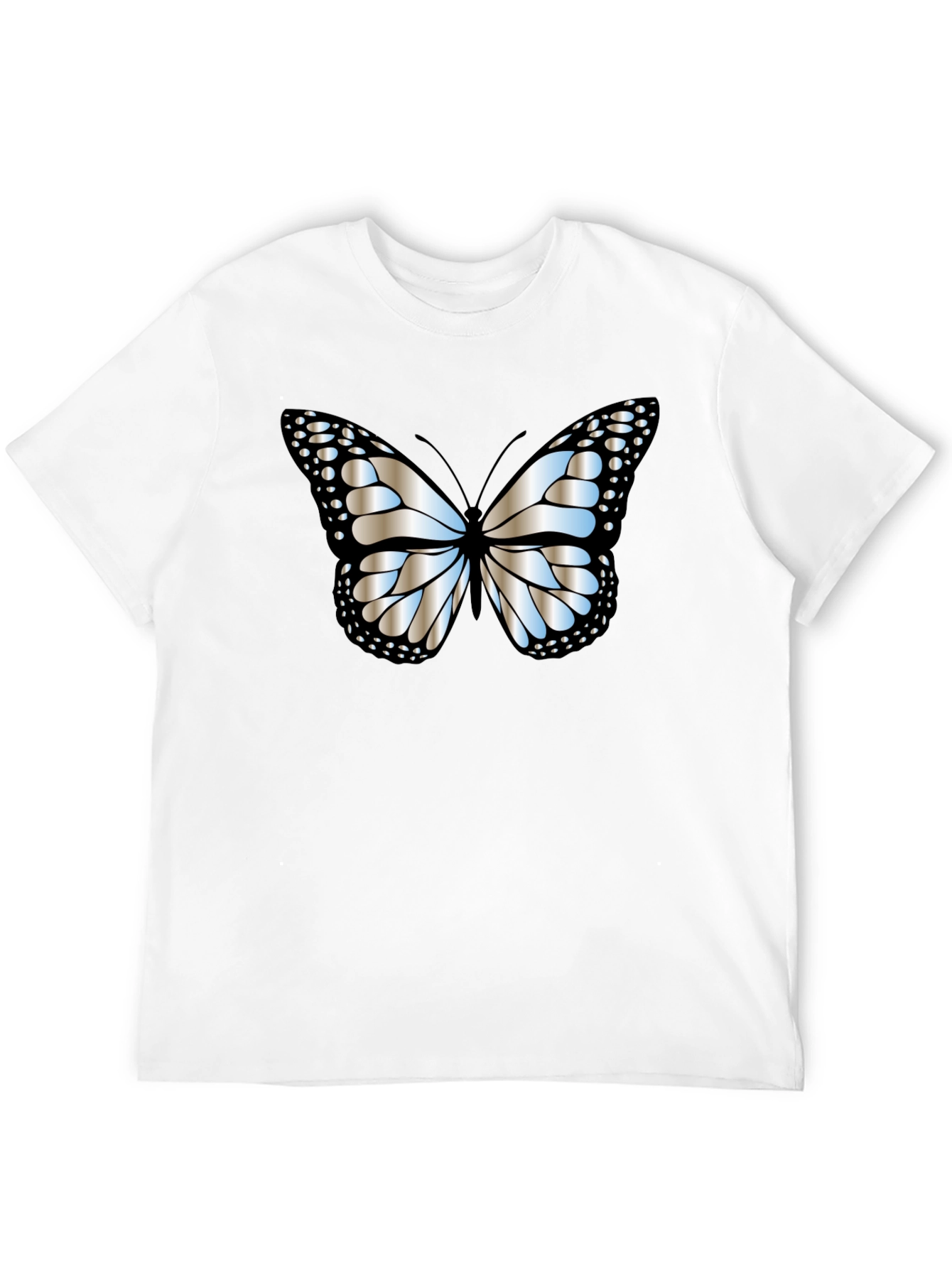 Butterfly Graphic Tee - Modern Black T-Shirt