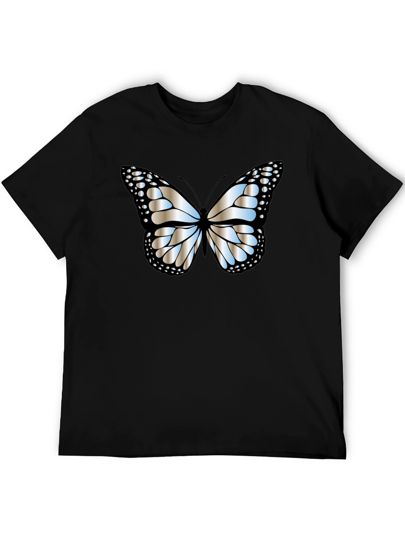 Butterfly Graphic Tee - Modern Black T-Shirt