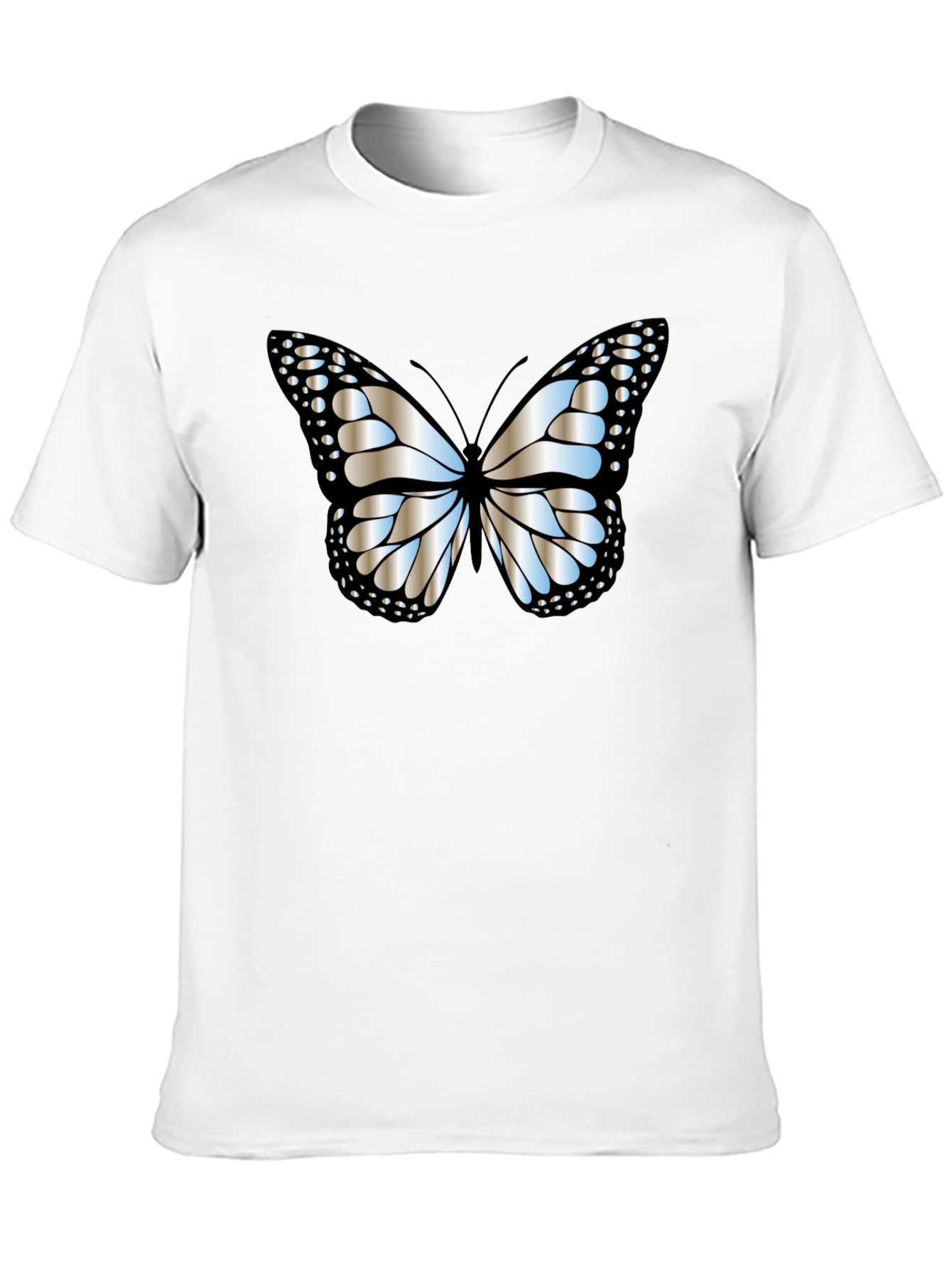 Butterfly Graphic Tee - Modern Black T-Shirt