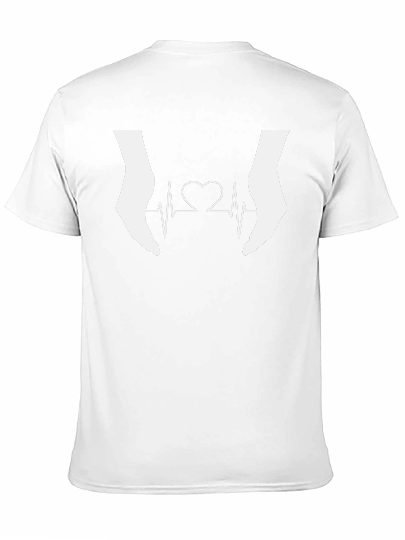 Heartbeat Hands Black Graphic Tee