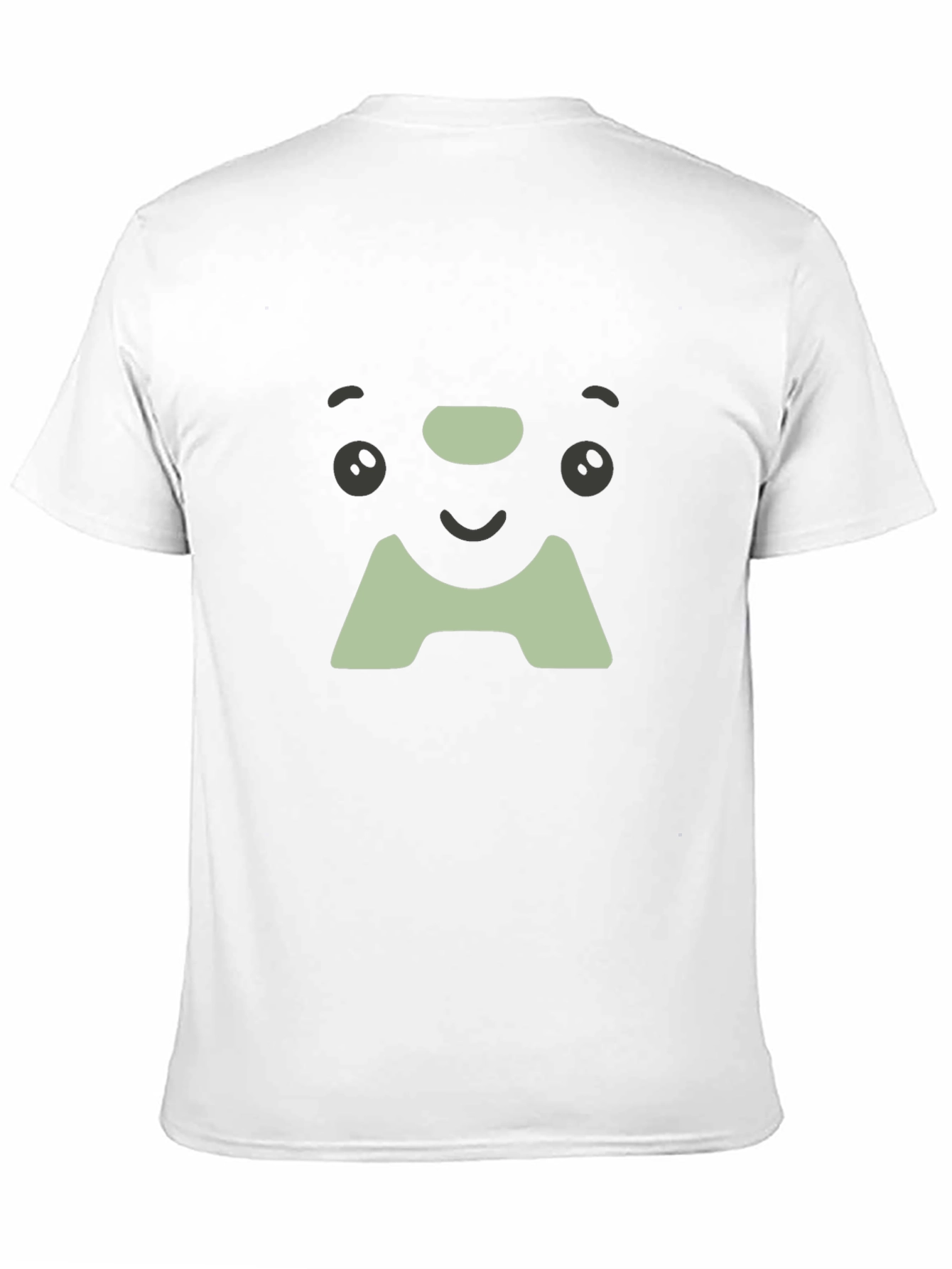 Cute Face Graphic Tee - Soft Black Cotton T-Shirt
