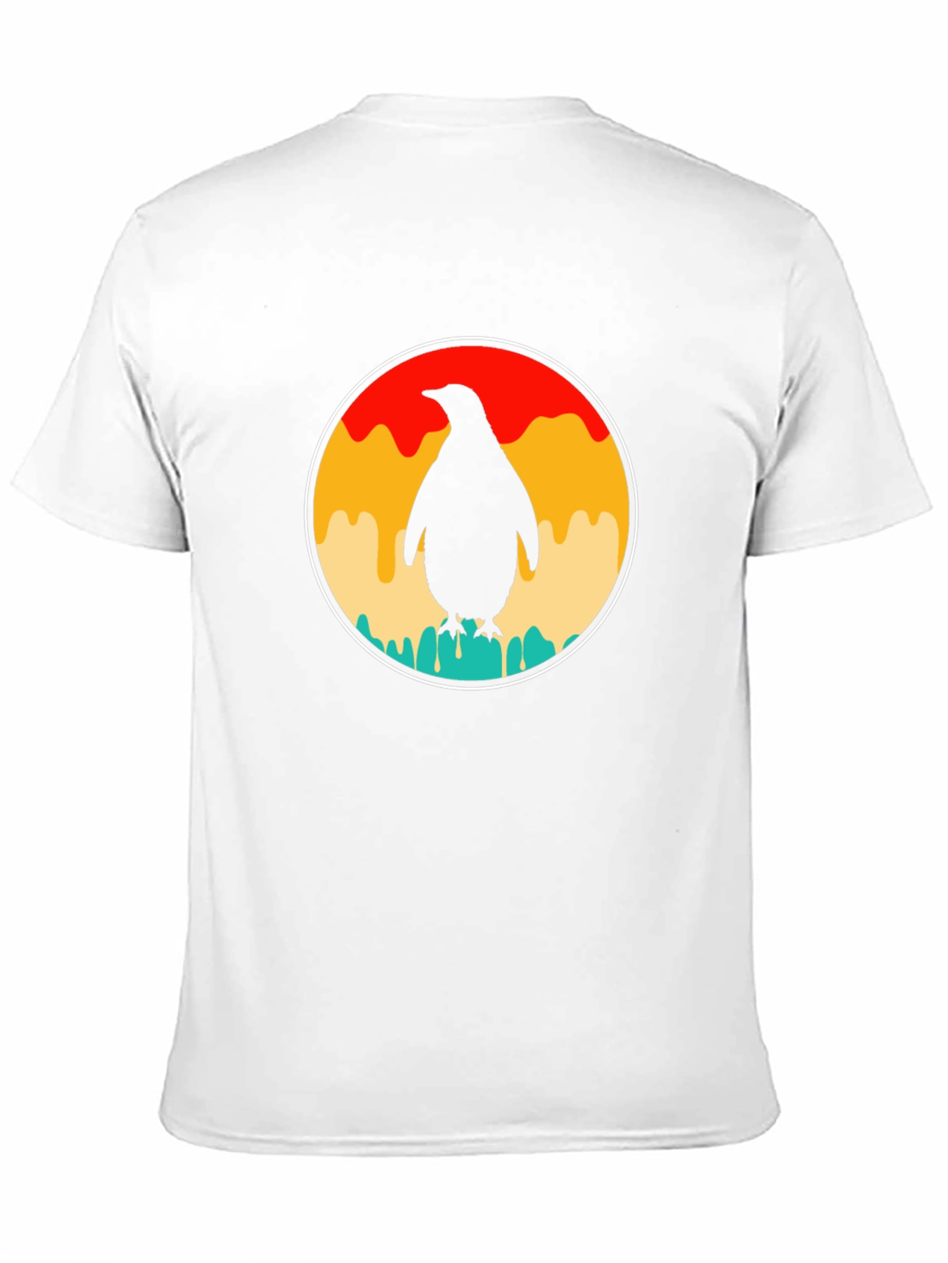 Retro Penguin T-Shirt - Black Graphic Tee