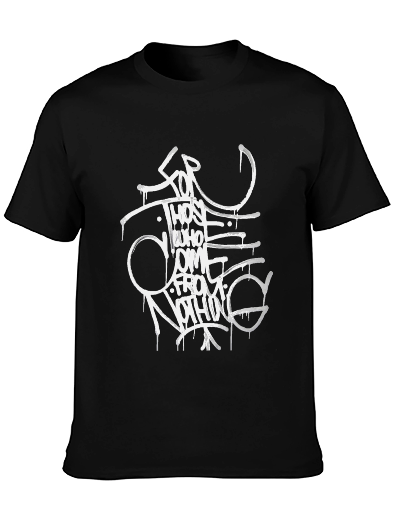 Streetwear Graphic Tee - Black