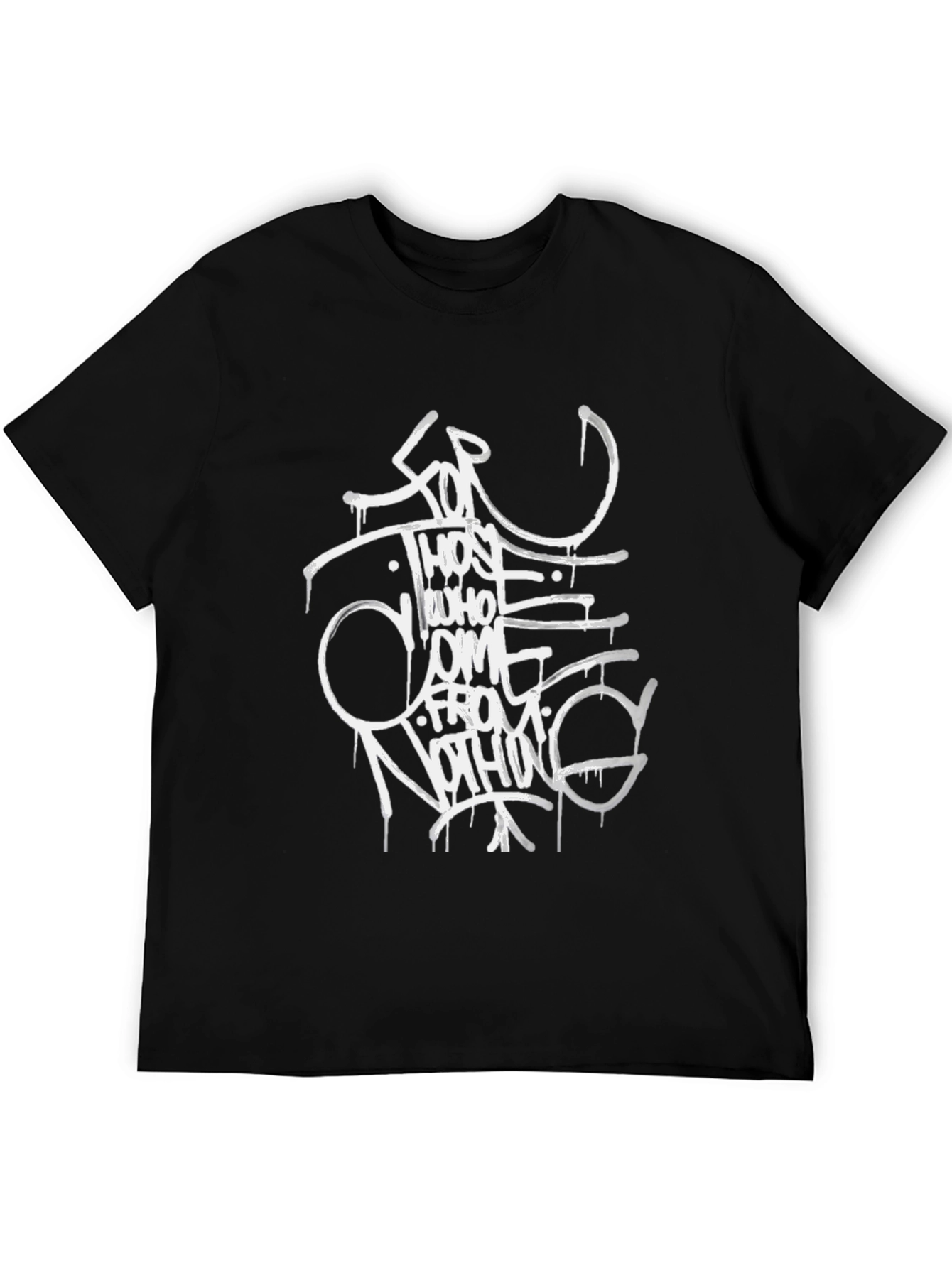 Streetwear Graphic Tee - Black