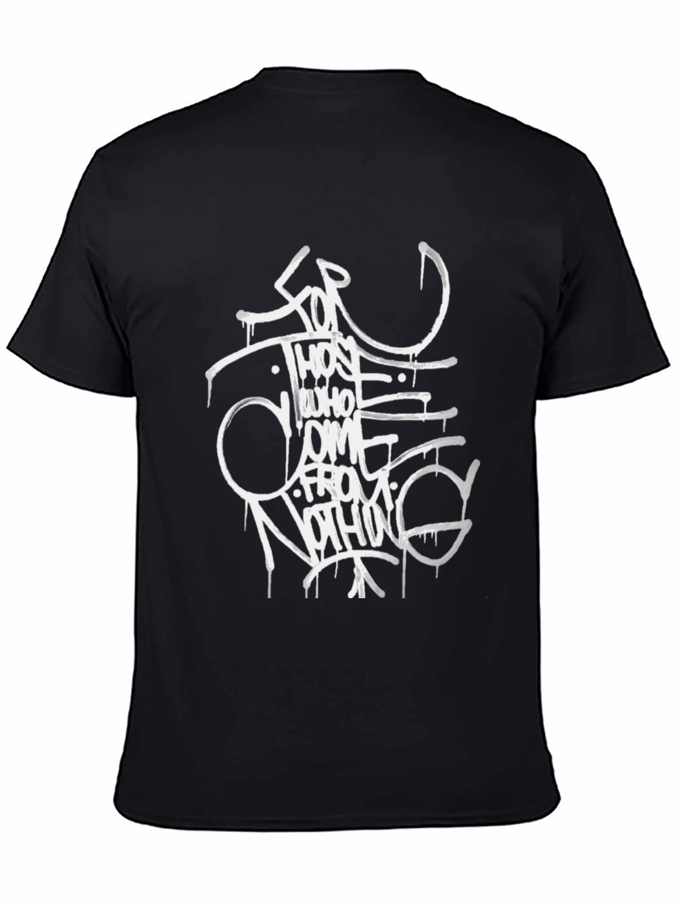 Streetwear Graphic Tee - Black