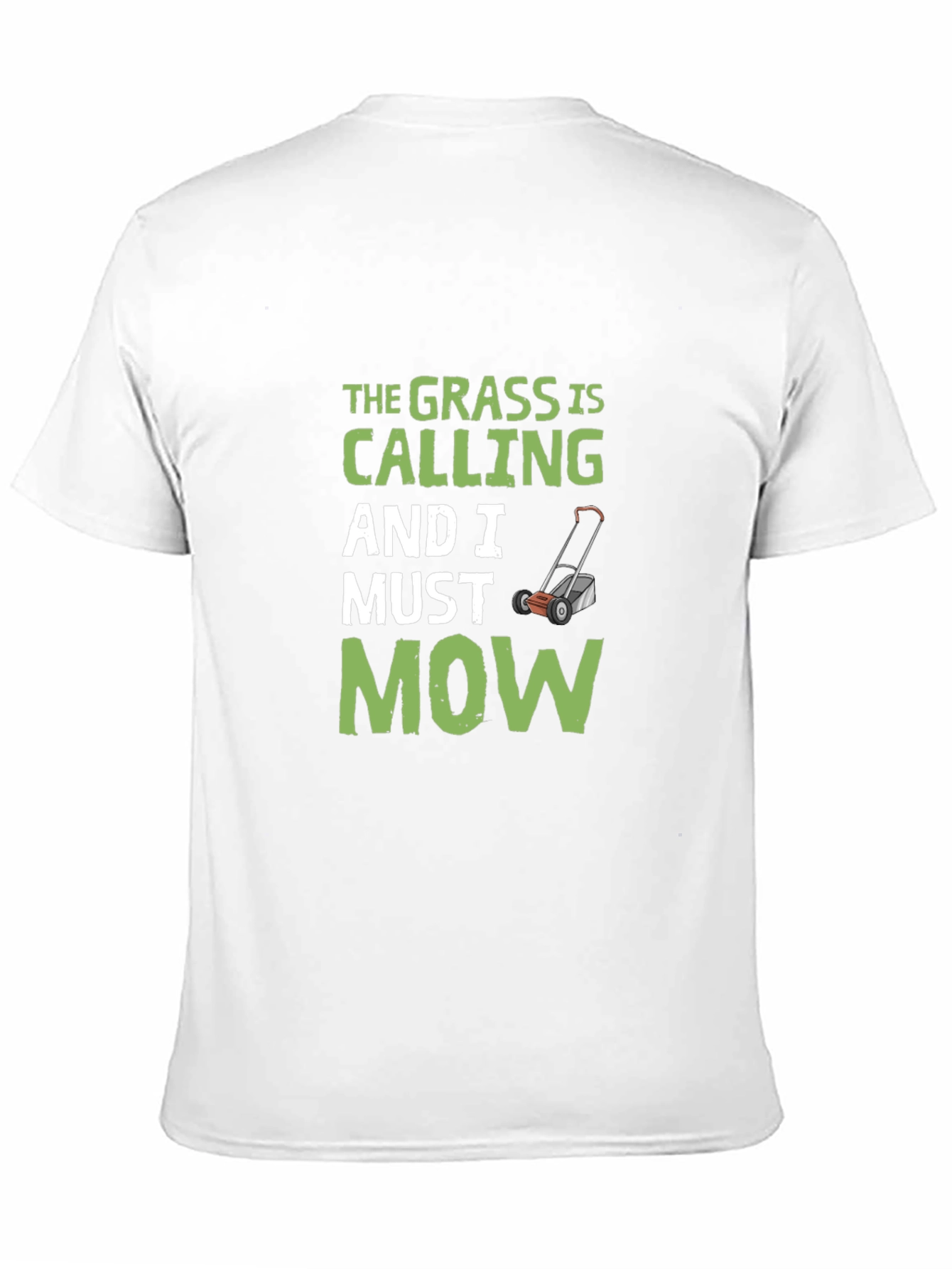 Grass Is Calling Mens Black Graphic Tee