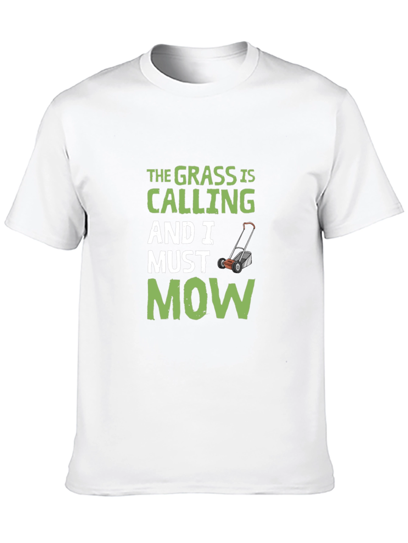 Grass Is Calling Mens Black Graphic Tee