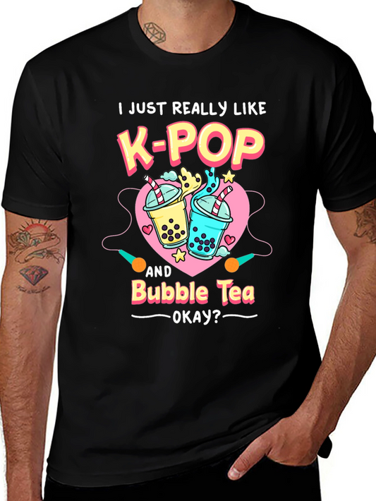 K-Pop & Bubble Tea Graphic Tee