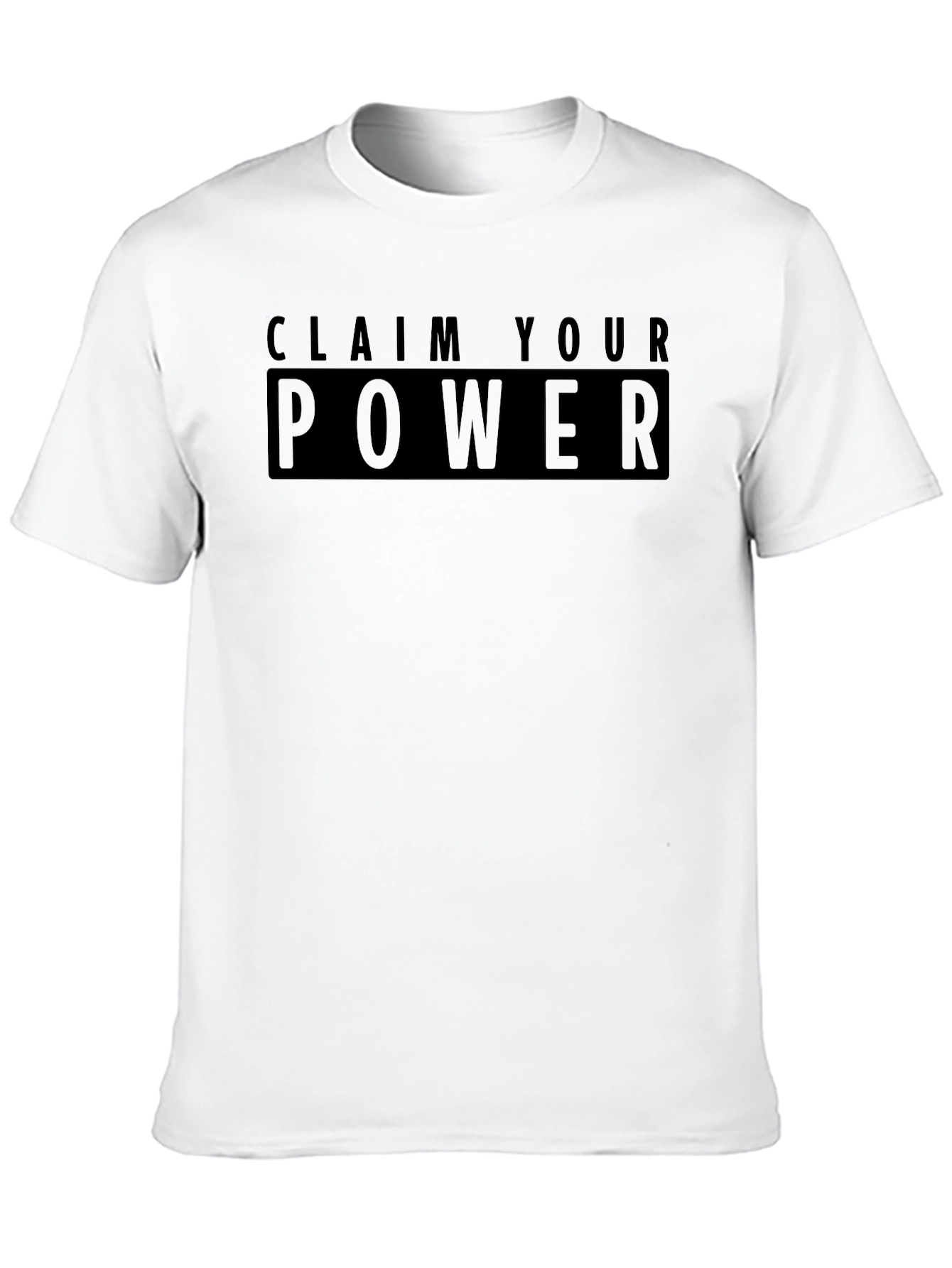 Claim Your Power Black Graphic Tee