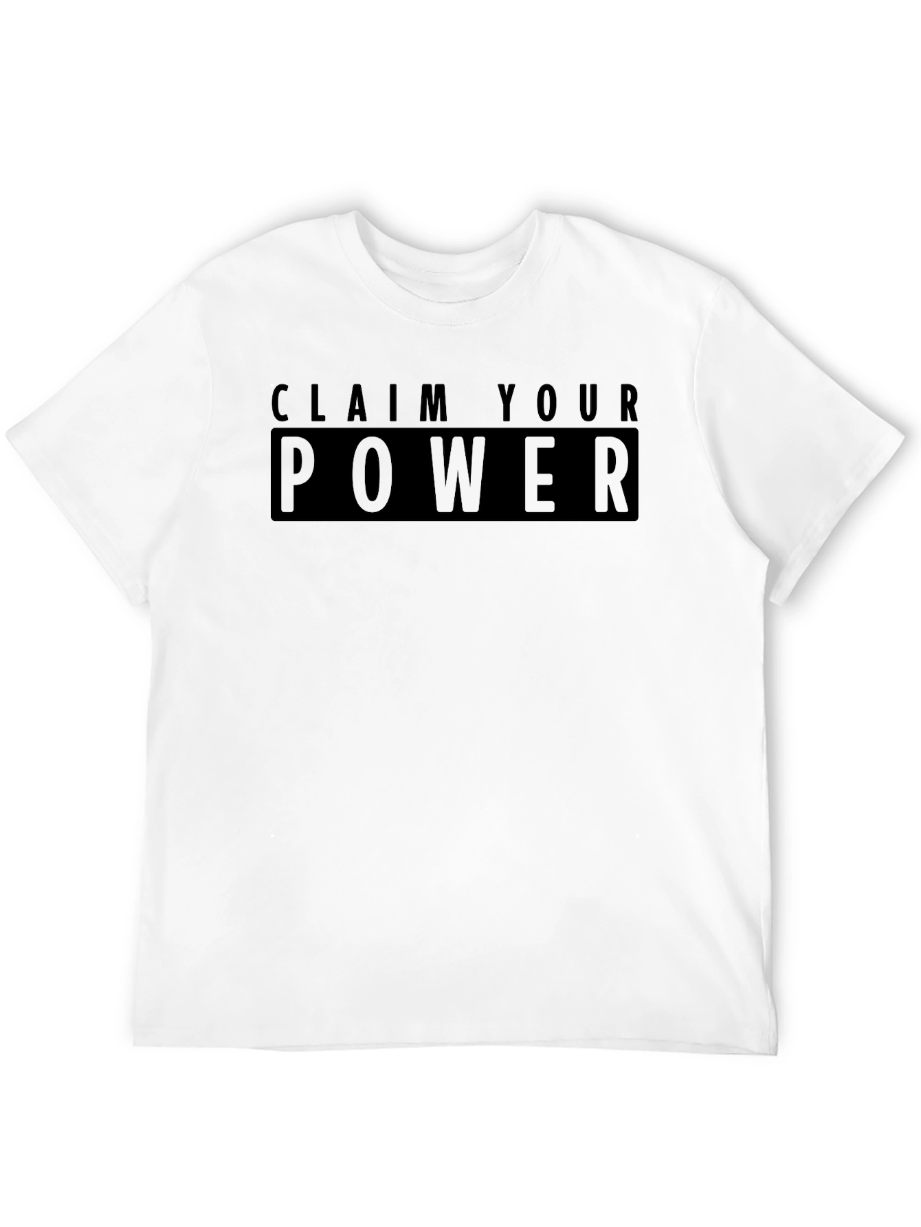 Claim Your Power Black Graphic Tee