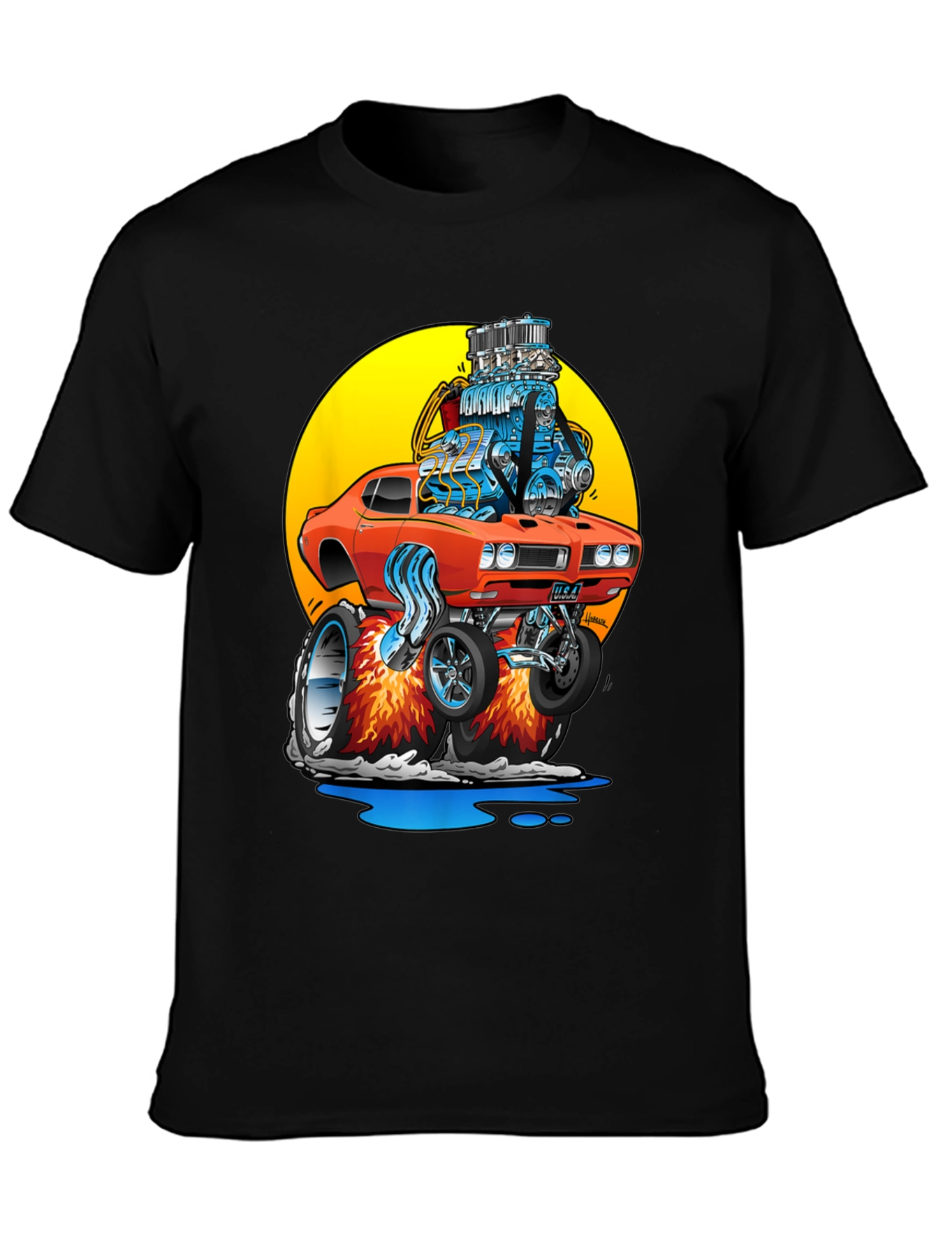 Cartoon Hot Rod T-Shirt