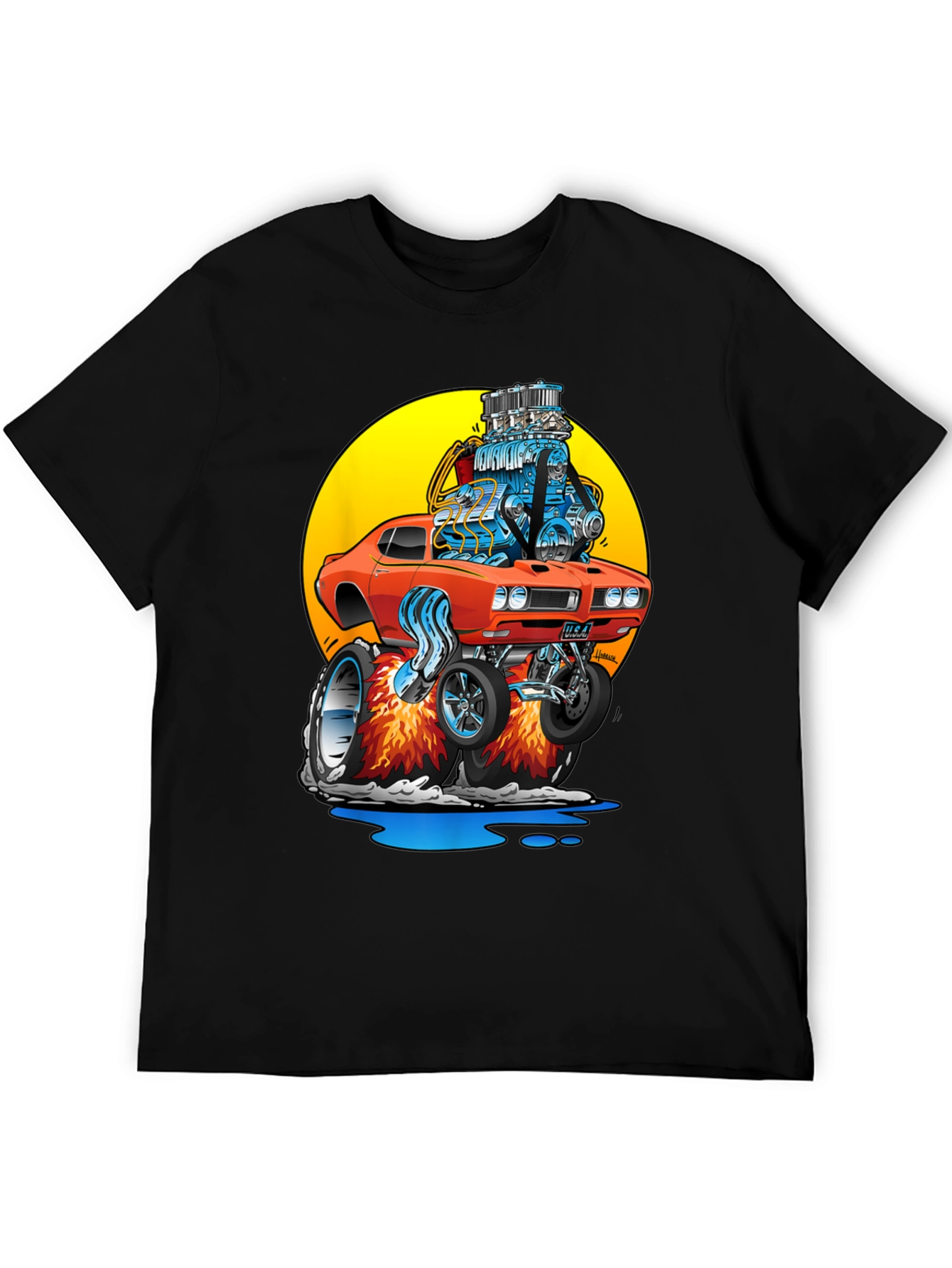 Cartoon Hot Rod T-Shirt