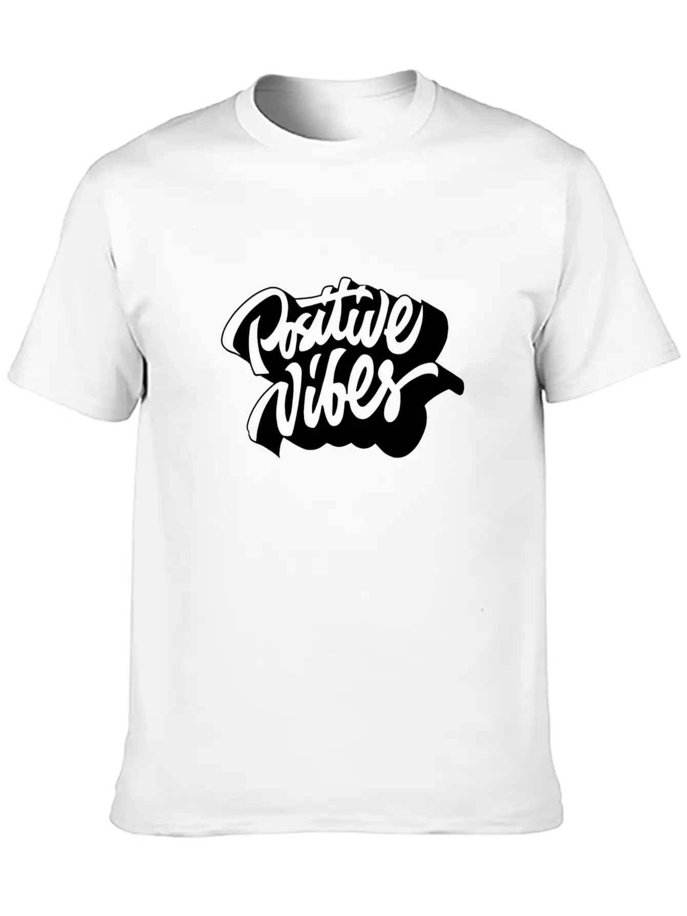 Positive Vibes Unisex Casual T-Shirt – Clean Design For Daily Comfort