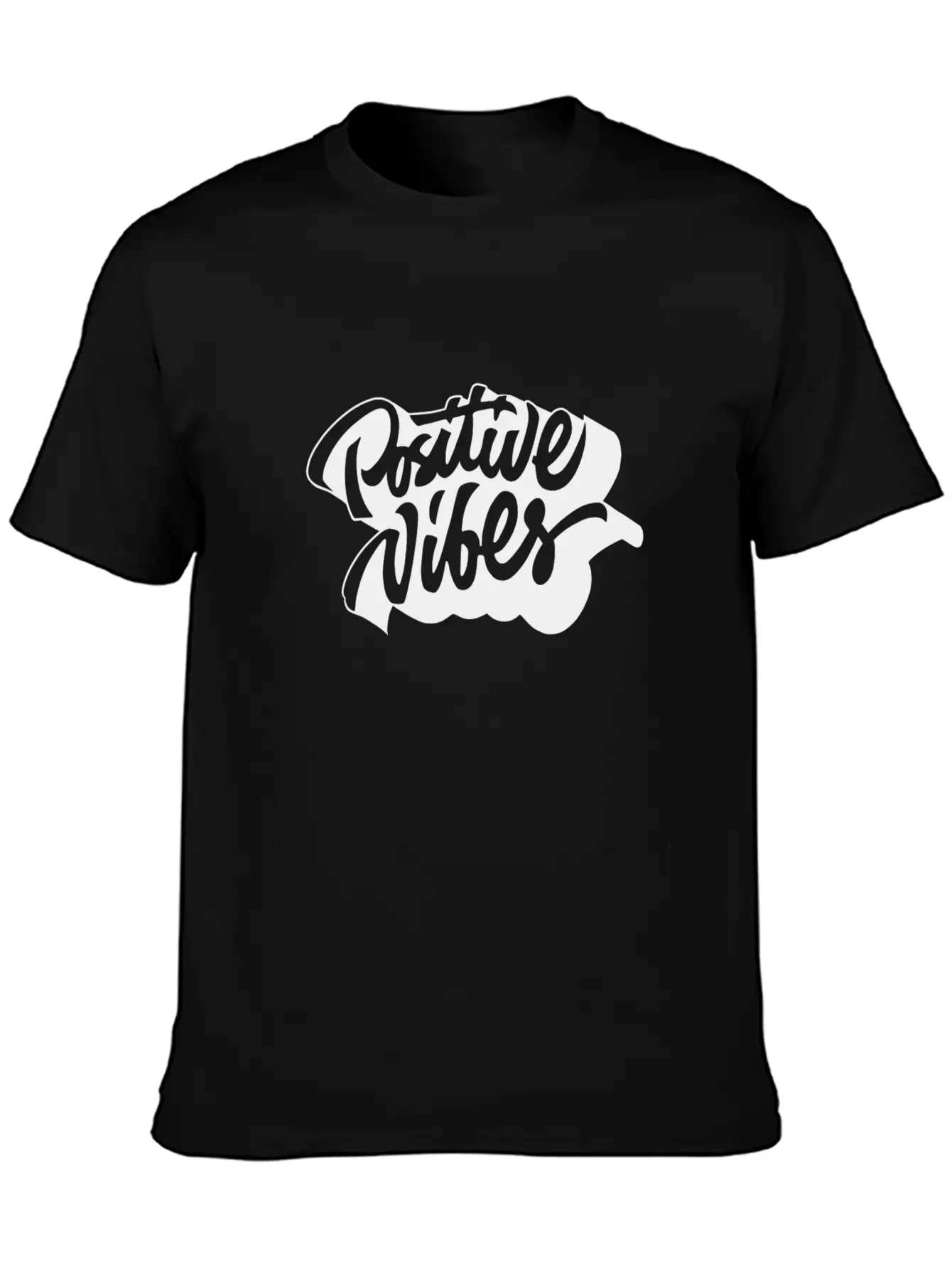 Positive Vibes Unisex Casual T-Shirt – Clean Design For Daily Comfort