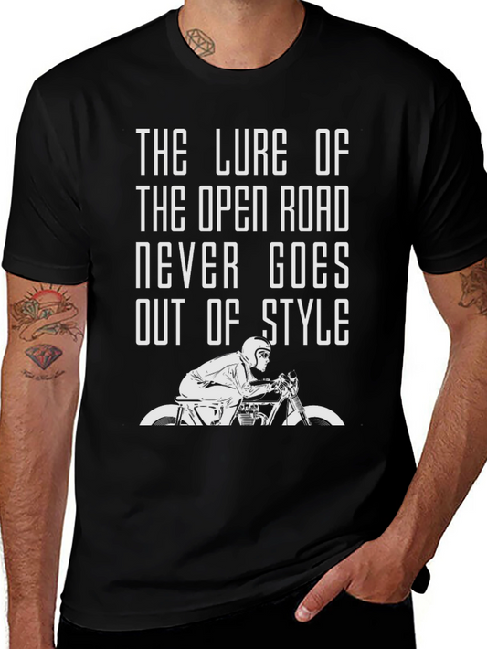 Open Road Motorcycle Graphic T-Shirt