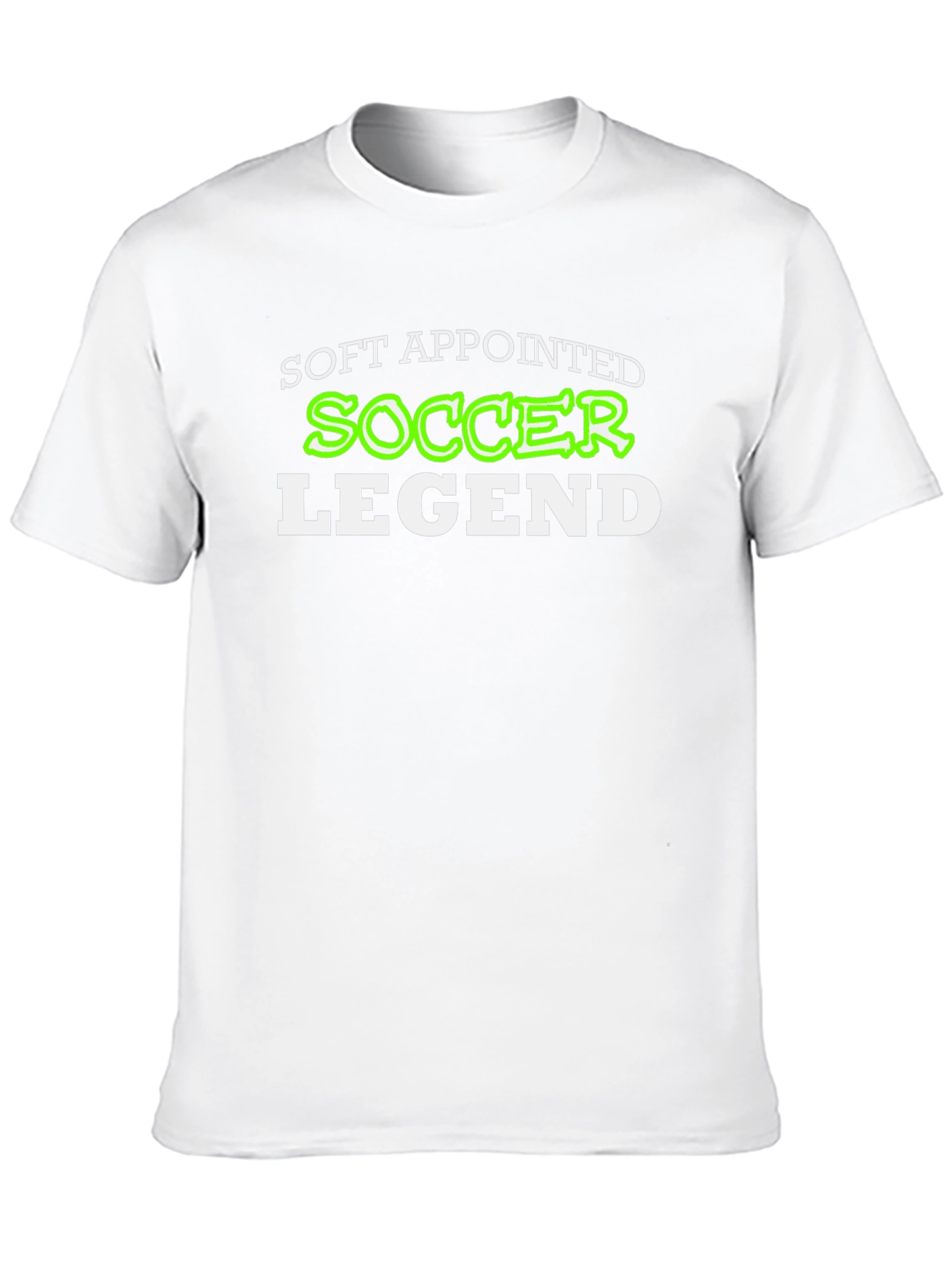 Soft Appointed Soccer Legend Black T-Shirt
