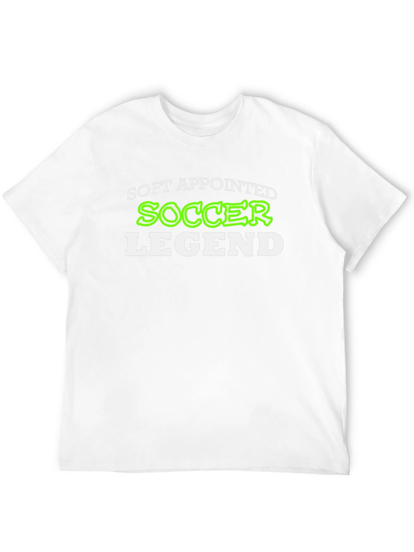 Soft Appointed Soccer Legend Black T-Shirt