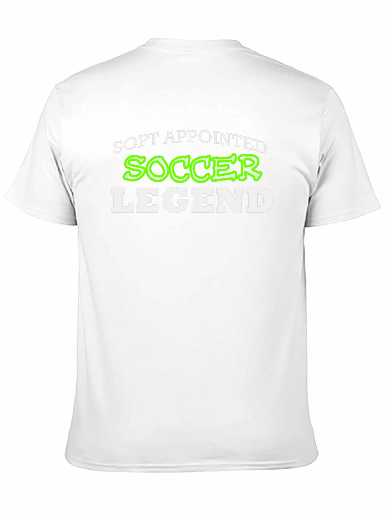 Soft Appointed Soccer Legend Black T-Shirt