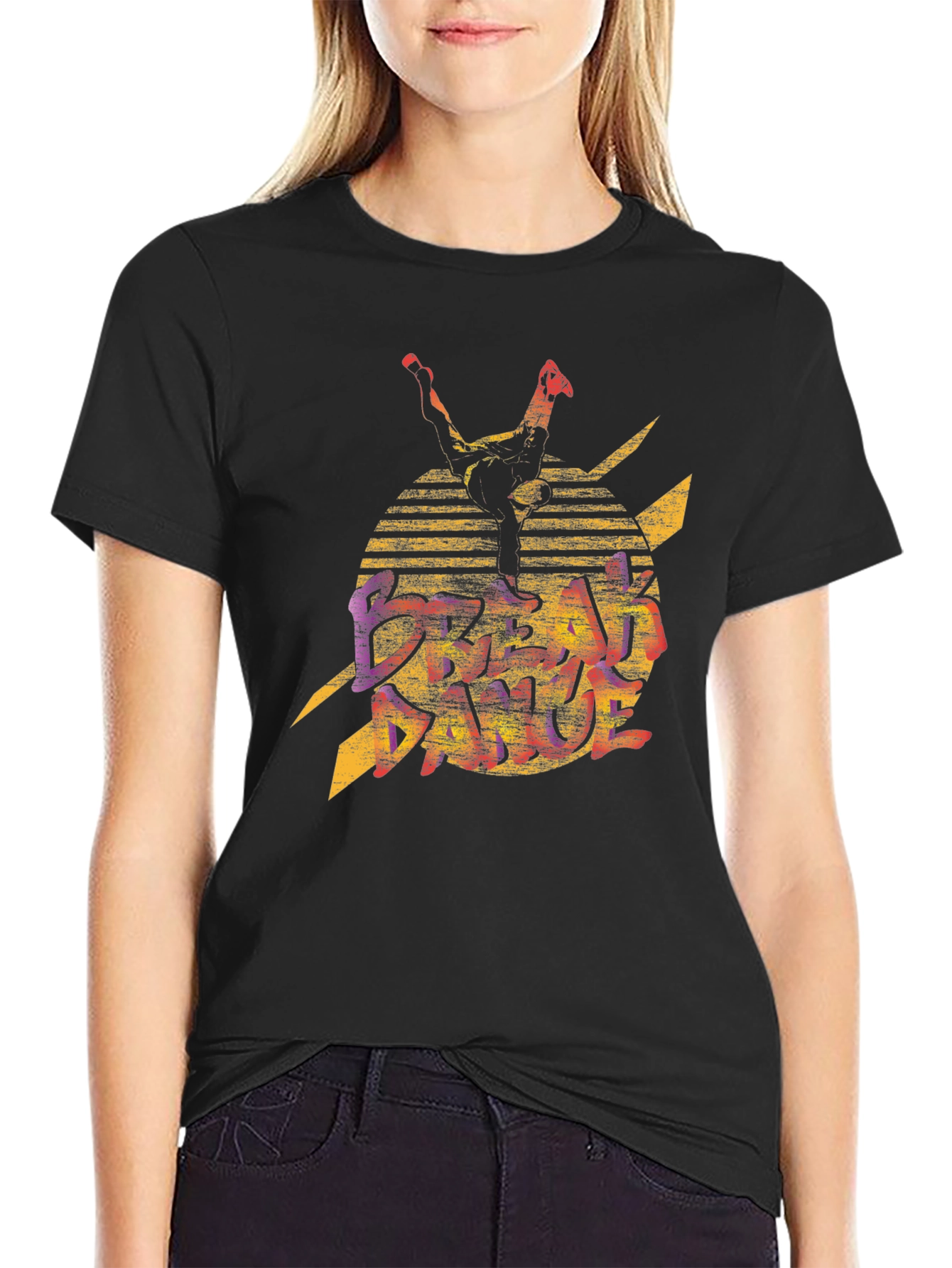 Retro Graphic Tee - Break Dance Inspired