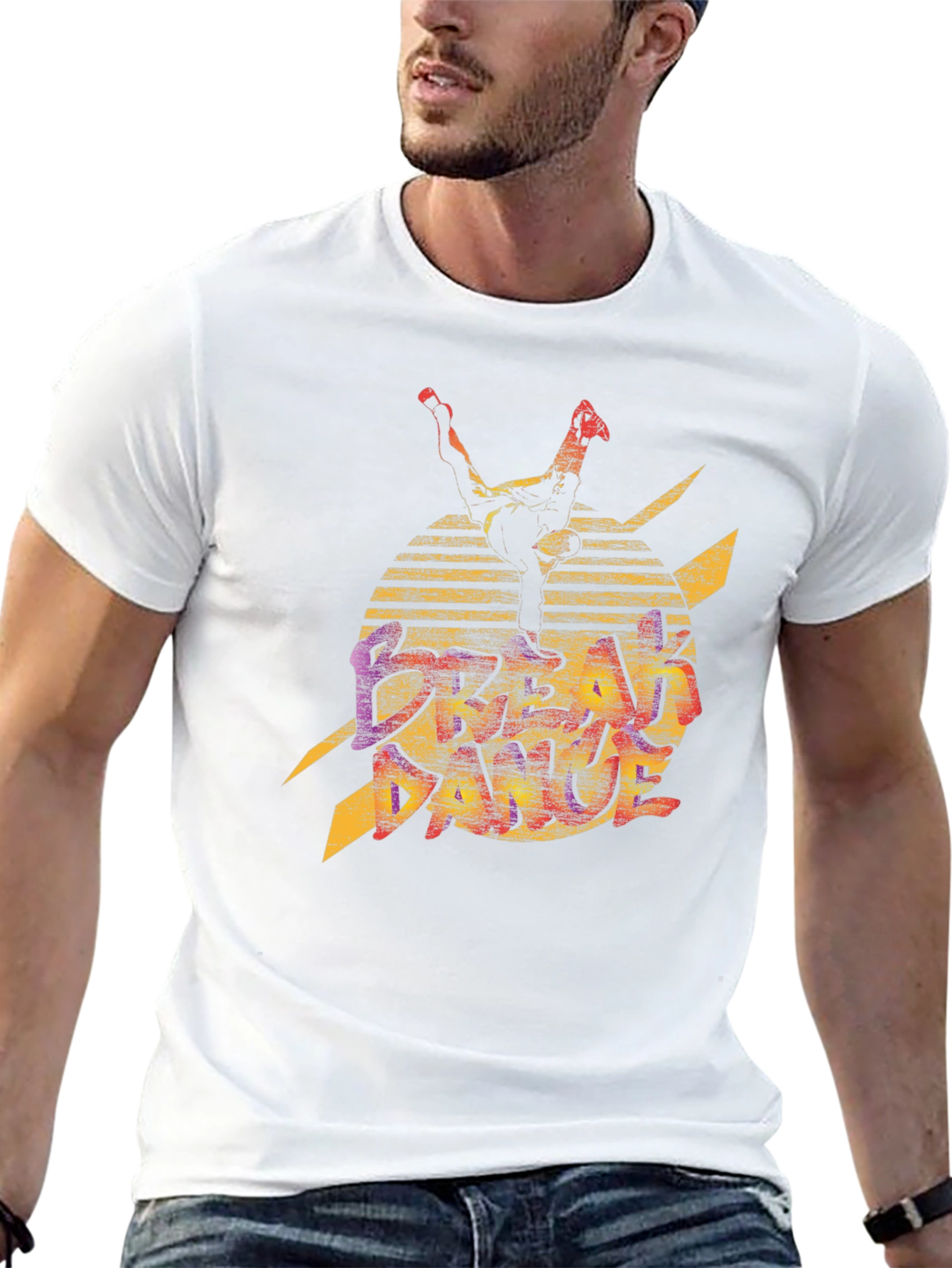 Retro Graphic Tee - Break Dance Inspired