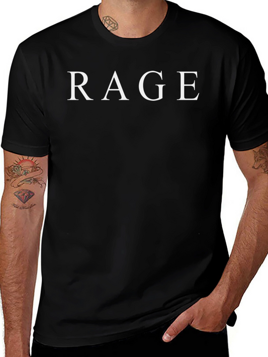 Rage Graphic Tee - Classic Black Cotton T-Shirt