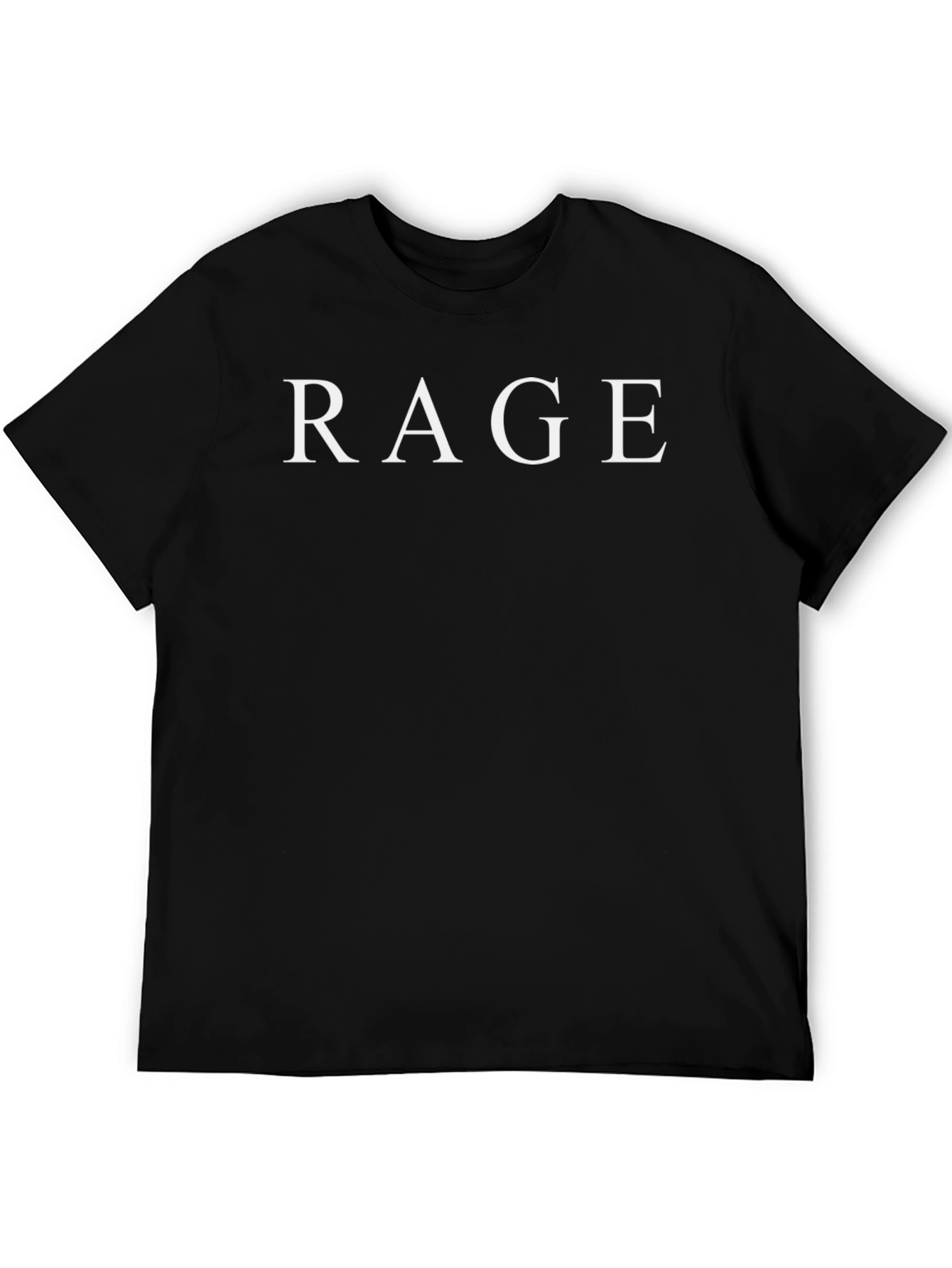 Rage Graphic Tee - Classic Black Cotton T-Shirt