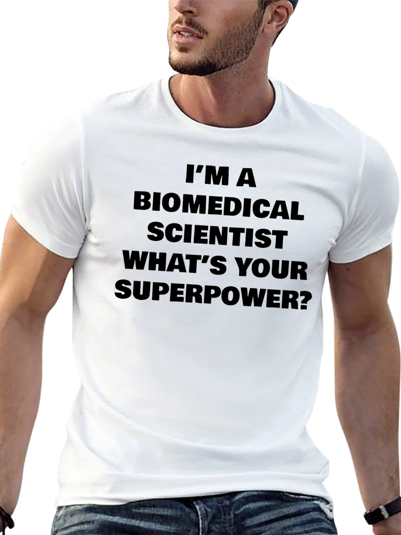 Biomedical Scientist Superpower Tee - Black