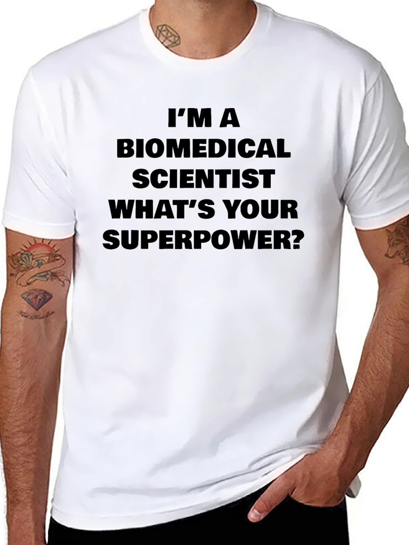 Biomedical Scientist Superpower Tee - Black